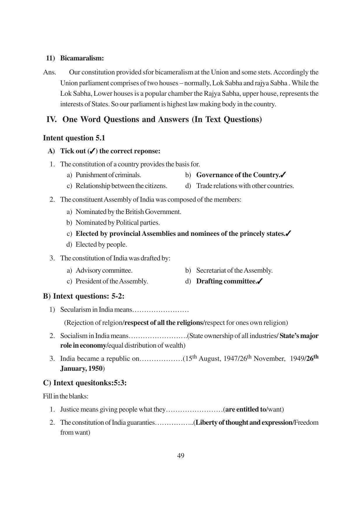 TS SCERT Inter 1st Year Political Science-Book-1 Path 1 (English Medium) Text Book - Page 55