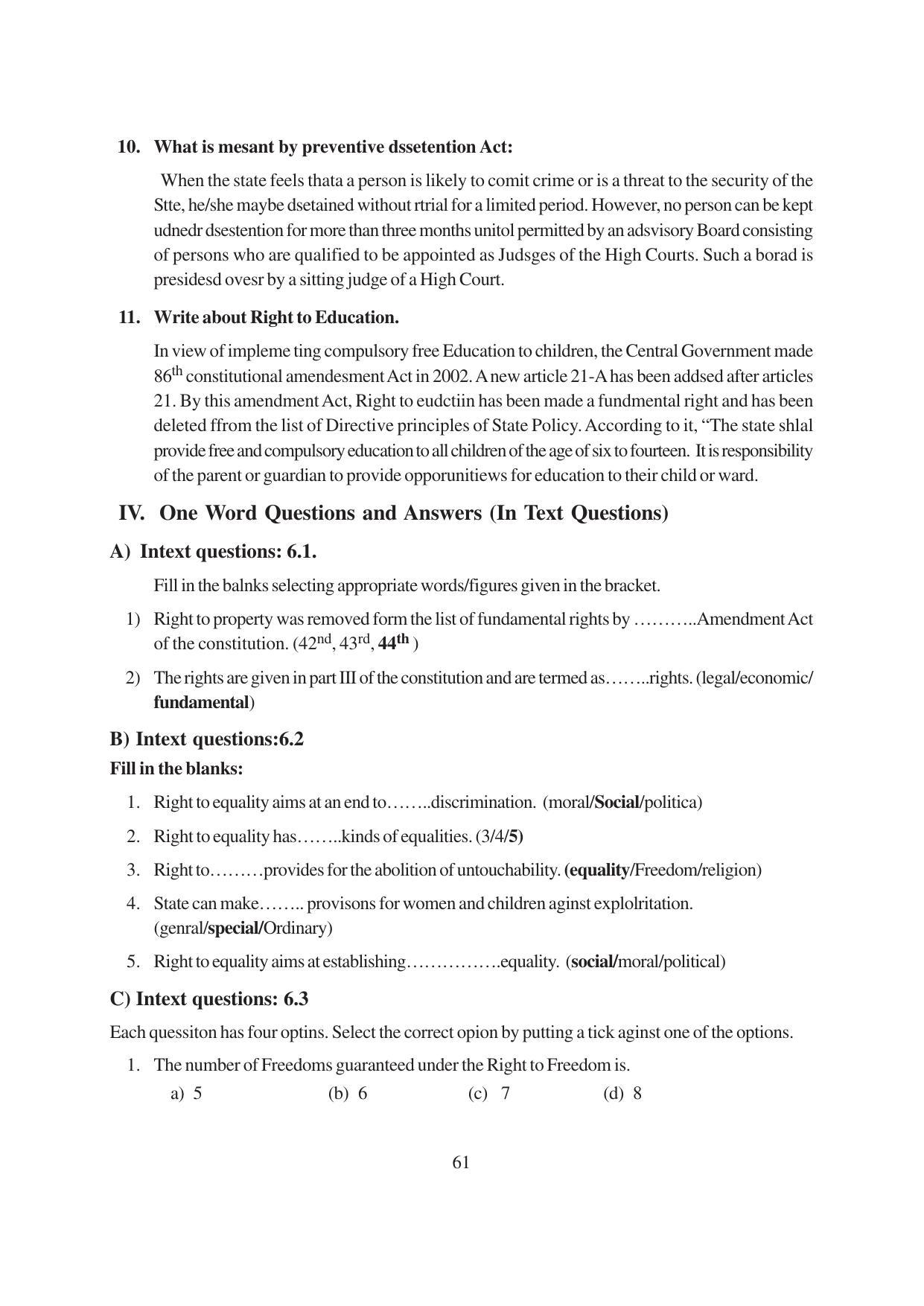 TS SCERT Inter 1st Year Political Science-Book-1 Path 1 (English Medium) Text Book - Page 67
