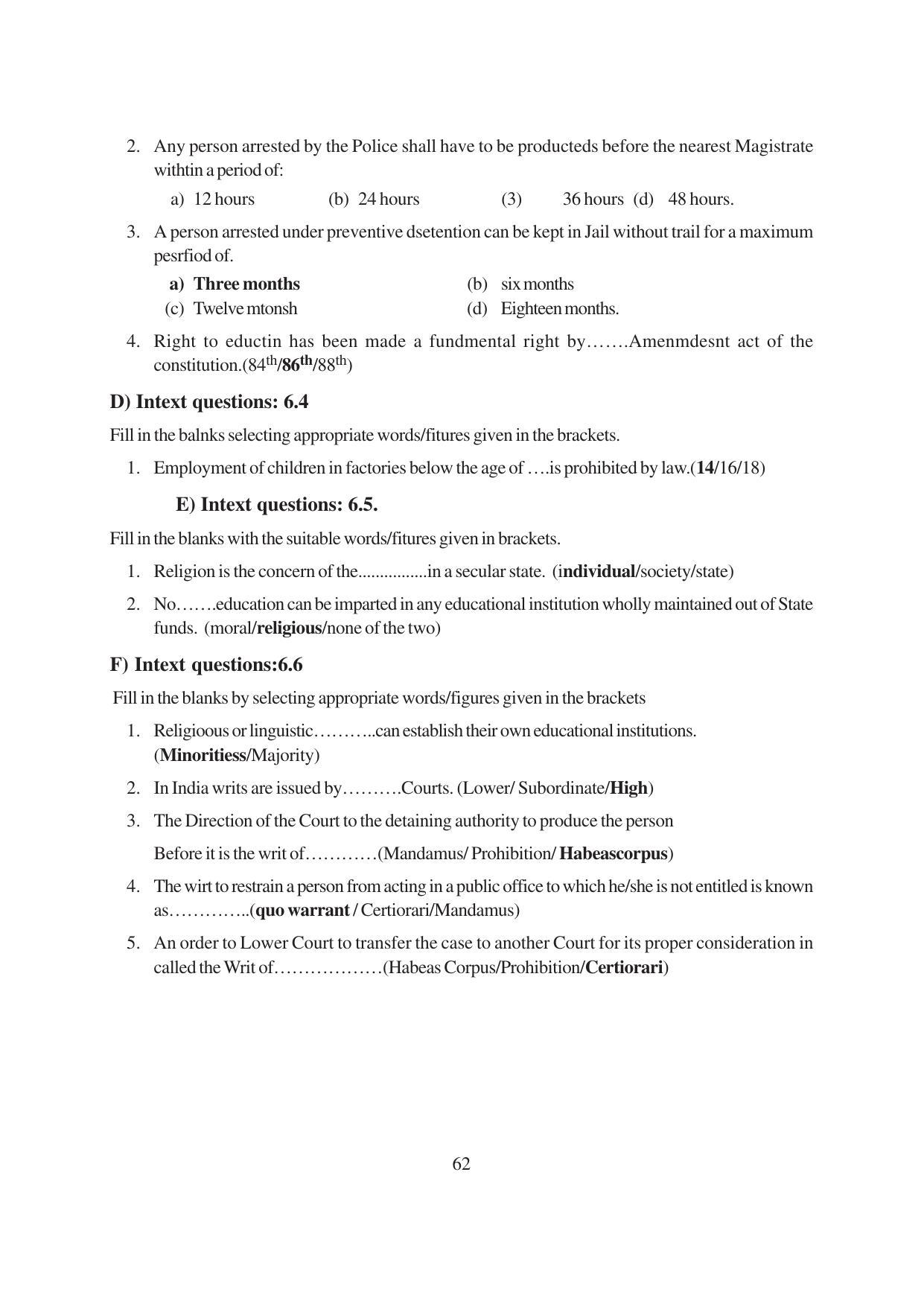 TS SCERT Inter 1st Year Political Science-Book-1 Path 1 (English Medium) Text Book - Page 68