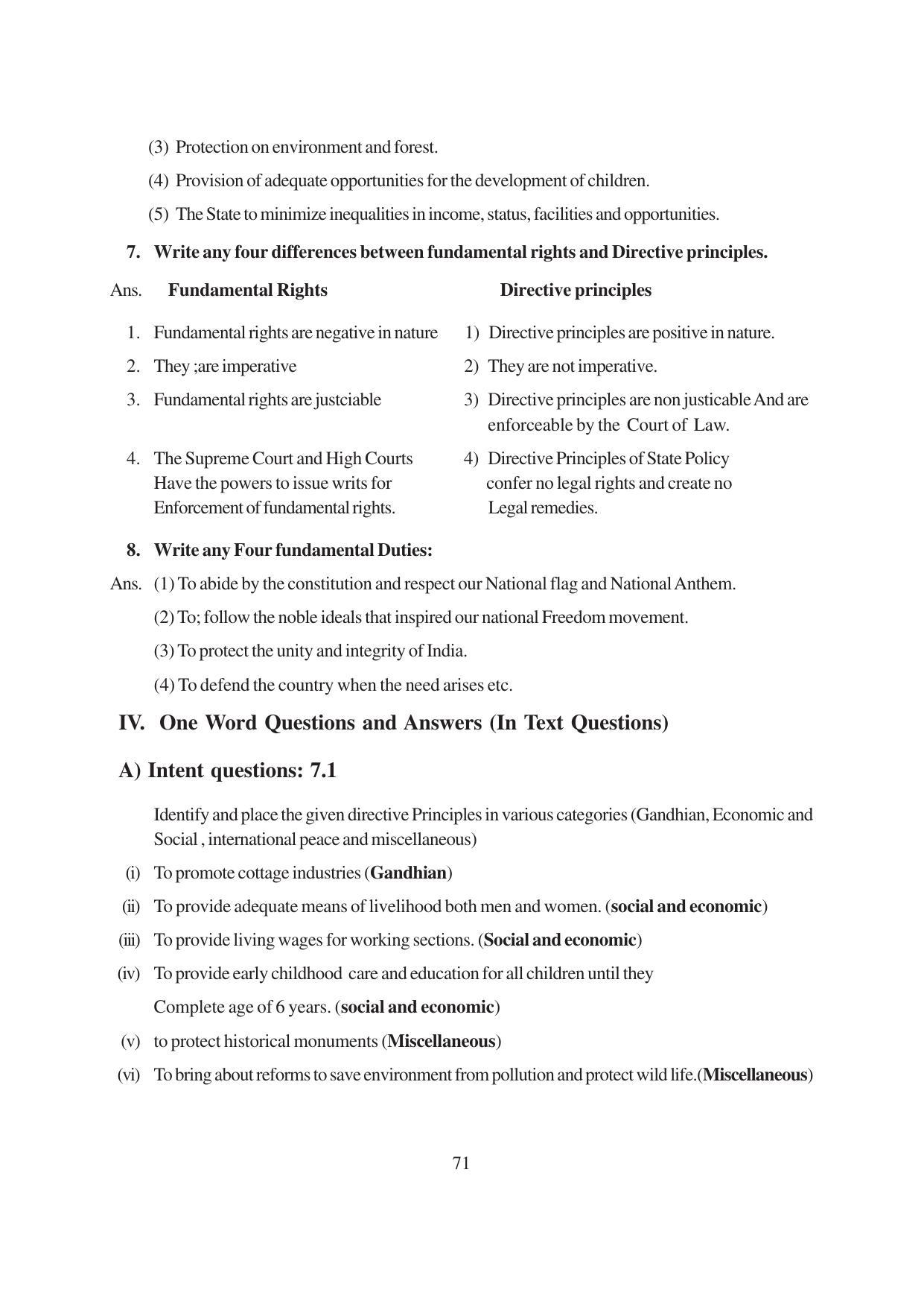 TS SCERT Inter 1st Year Political Science-Book-1 Path 1 (English Medium) Text Book - Page 77