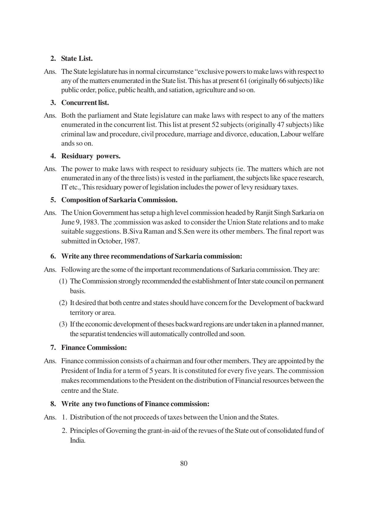 TS SCERT Inter 1st Year Political Science-Book-1 Path 1 (English Medium) Text Book - Page 86