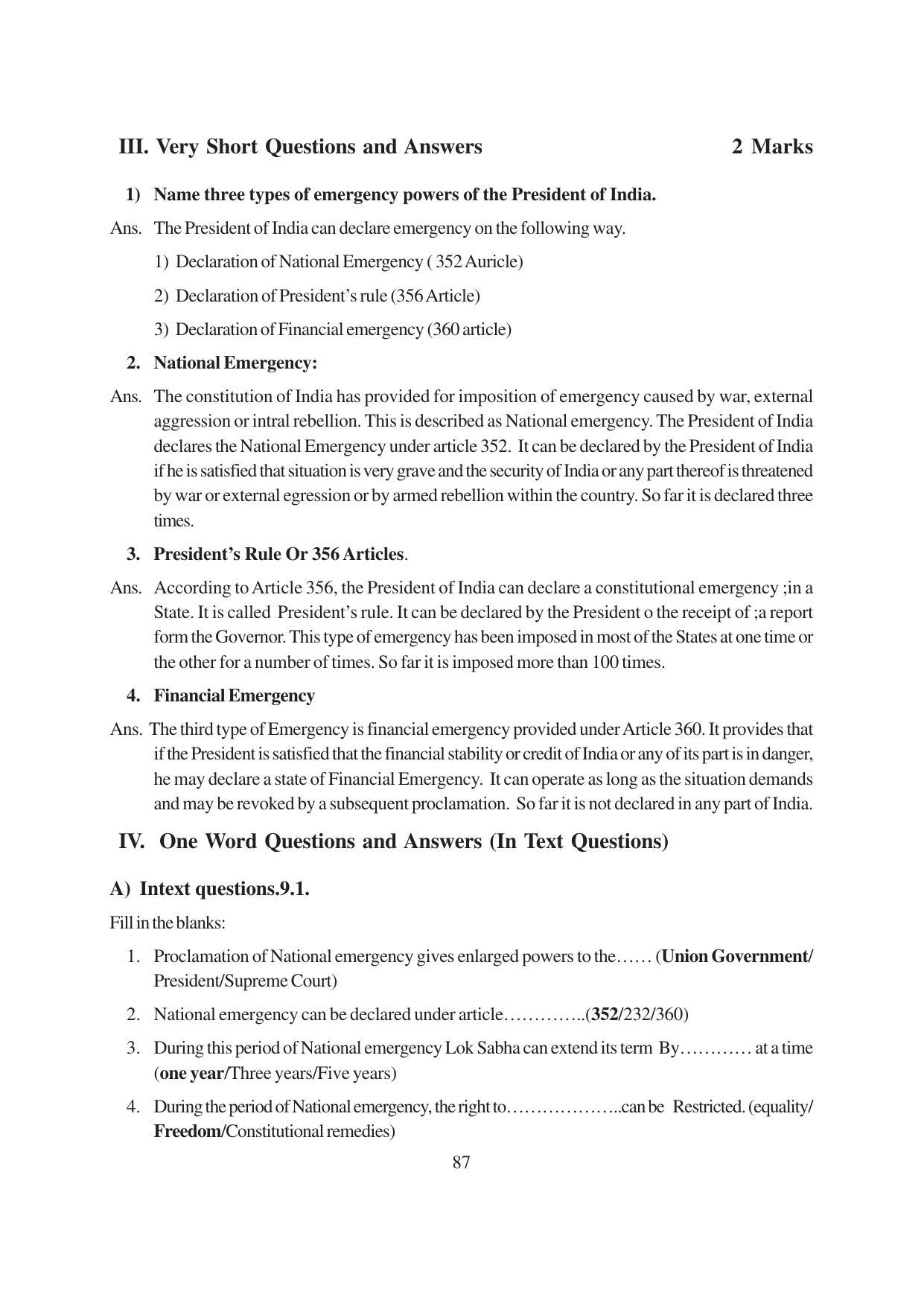 TS SCERT Inter 1st Year Political Science-Book-1 Path 1 (English Medium) Text Book - Page 93