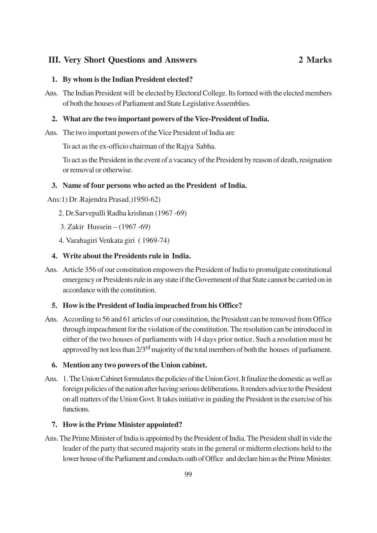 TS SCERT Inter 1st Year Political Science-Book-1 Path 1 (English Medium) Text Book - Page 105