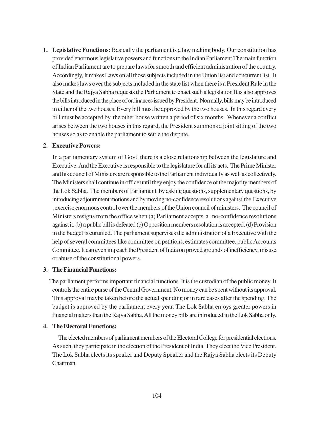 TS SCERT Inter 1st Year Political Science-Book-1 Path 1 (English Medium) Text Book - Page 110