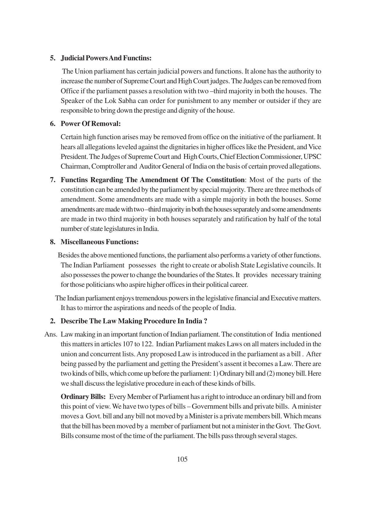 TS SCERT Inter 1st Year Political Science-Book-1 Path 1 (English Medium) Text Book - Page 111
