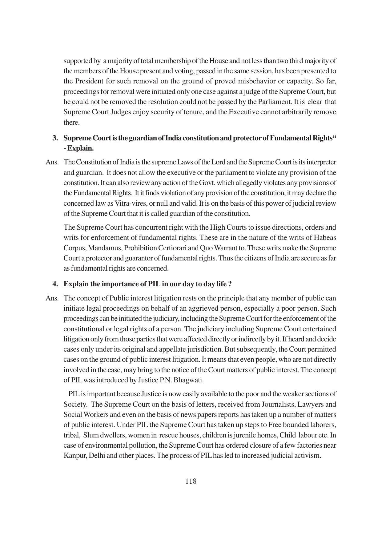 TS SCERT Inter 1st Year Political Science-Book-1 Path 1 (English Medium) Text Book - Page 124