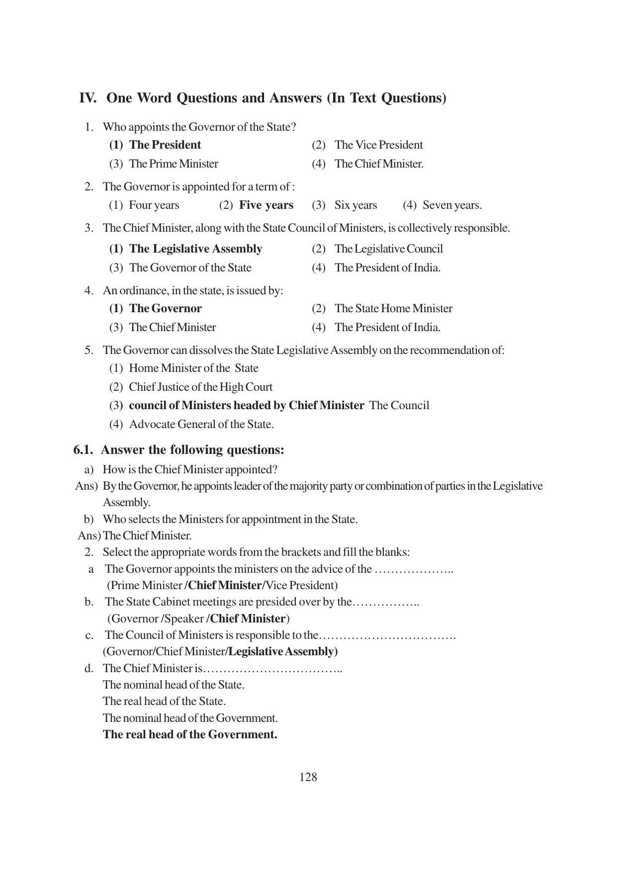 TS SCERT Inter 1st Year Political Science-Book-1 Path 1 (English Medium) Text Book - Page 134
