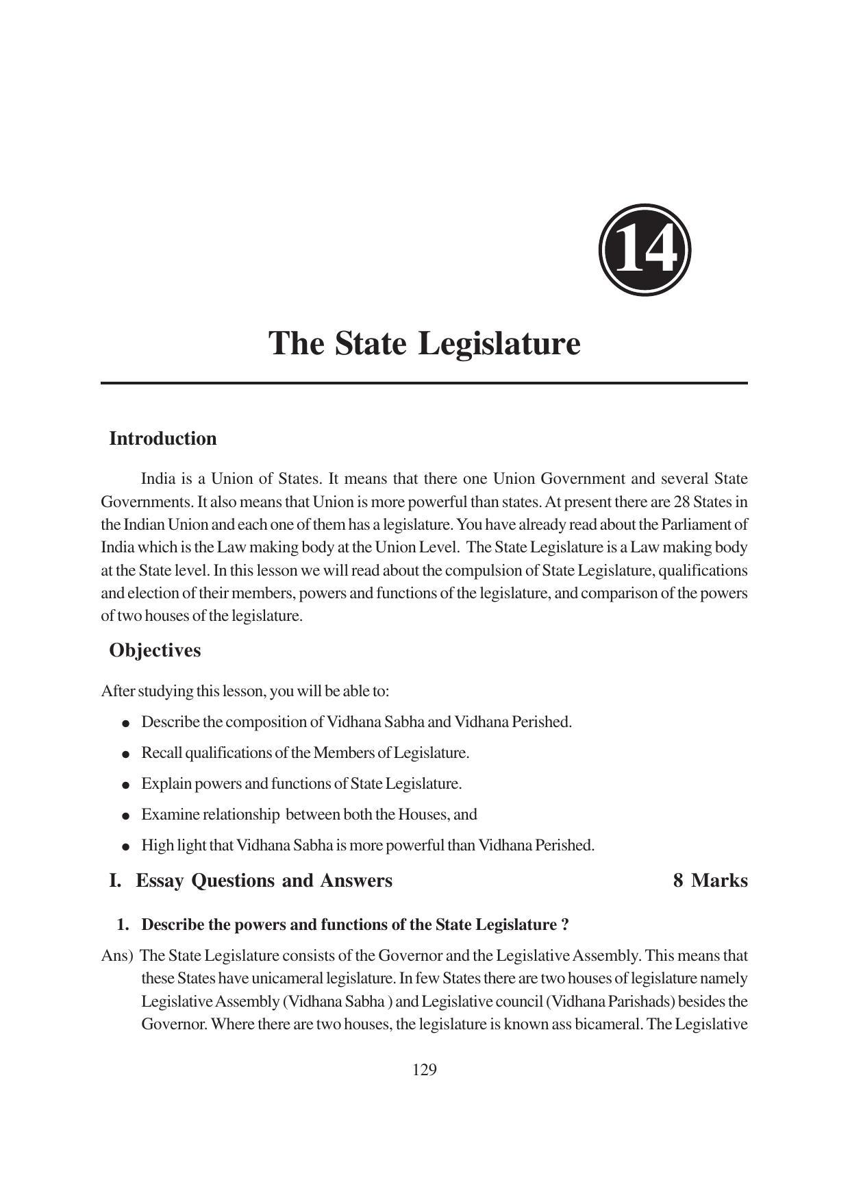 TS SCERT Inter 1st Year Political Science-Book-1 Path 1 (English Medium) Text Book - Page 135