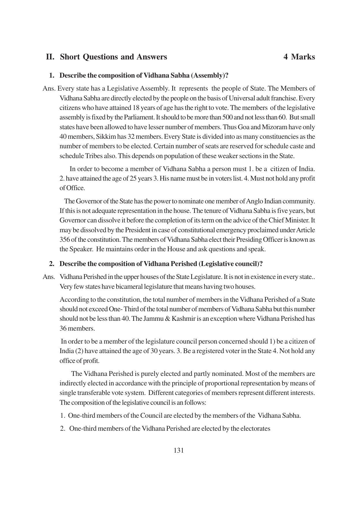 TS SCERT Inter 1st Year Political Science-Book-1 Path 1 (English Medium) Text Book - Page 137