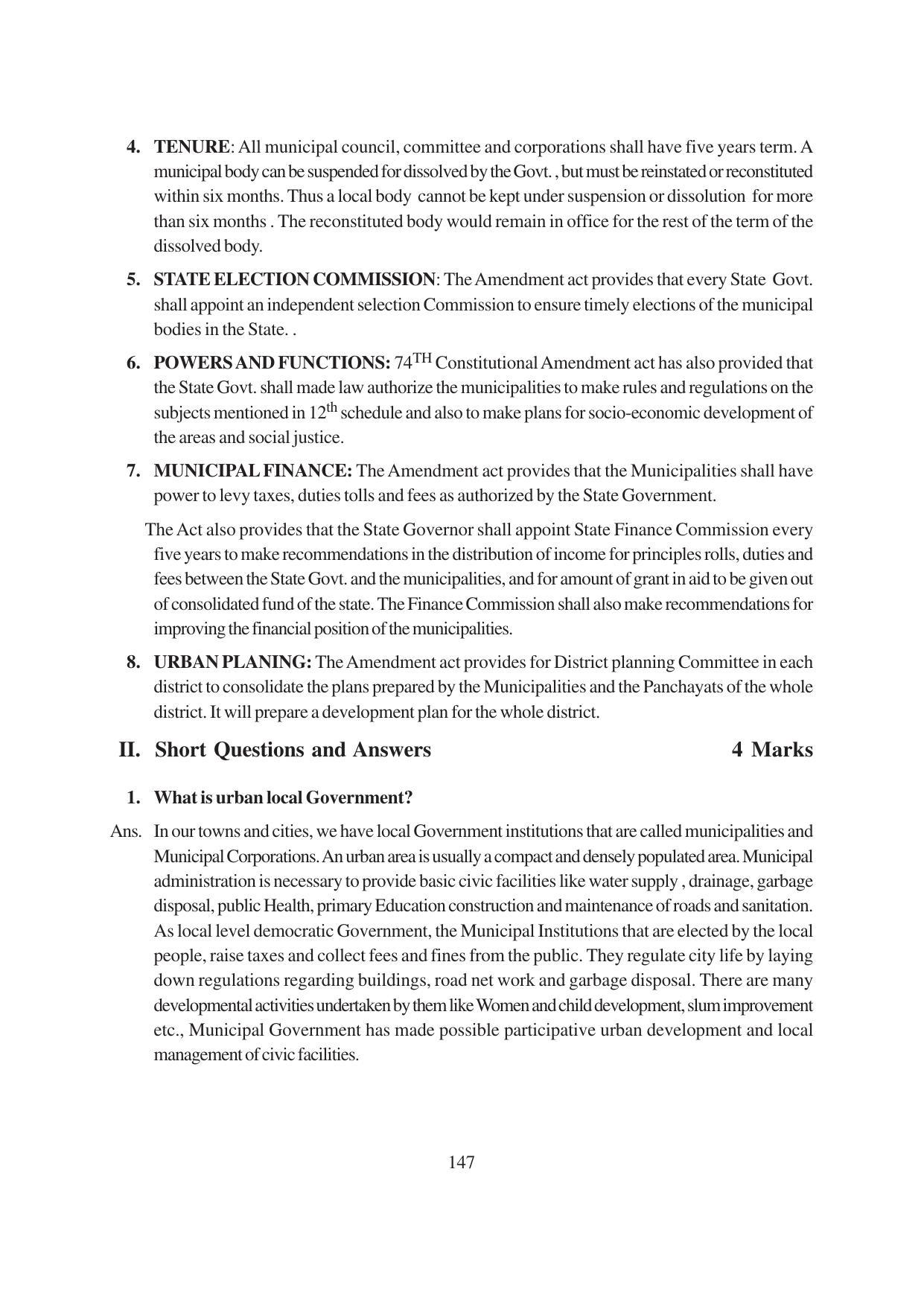 TS SCERT Inter 1st Year Political Science-Book-1 Path 1 (English Medium) Text Book - Page 153