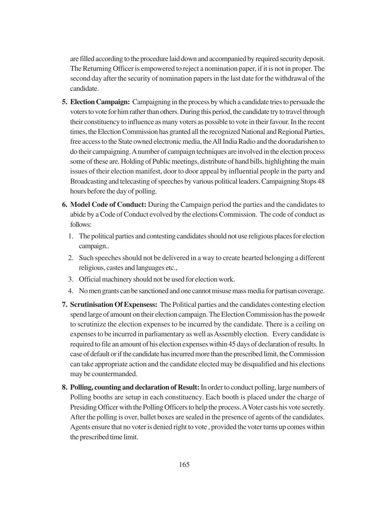 TS SCERT Inter 1st Year Political Science-Book-1 Path 1 (English Medium) Text Book - Page 171