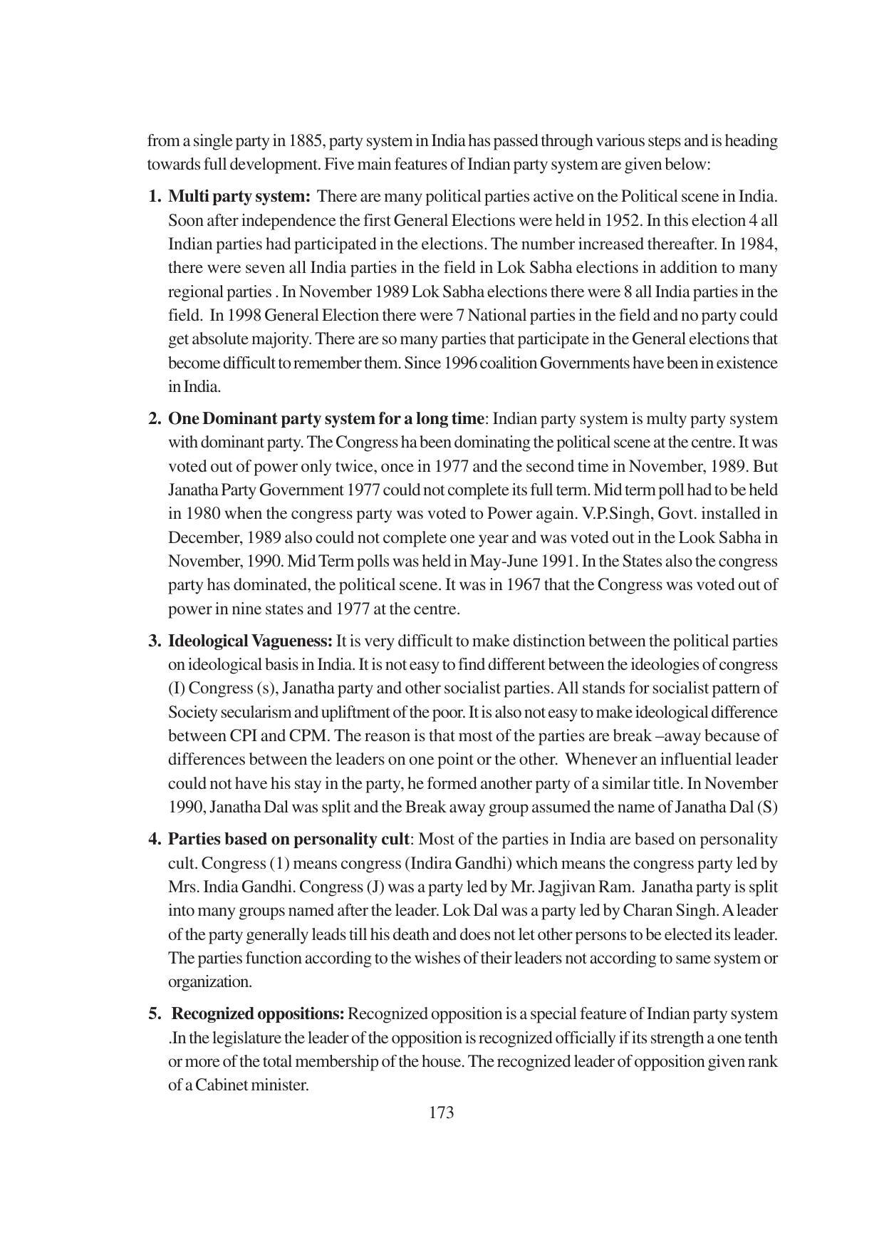 TS SCERT Inter 1st Year Political Science-Book-1 Path 1 (English Medium) Text Book - Page 179