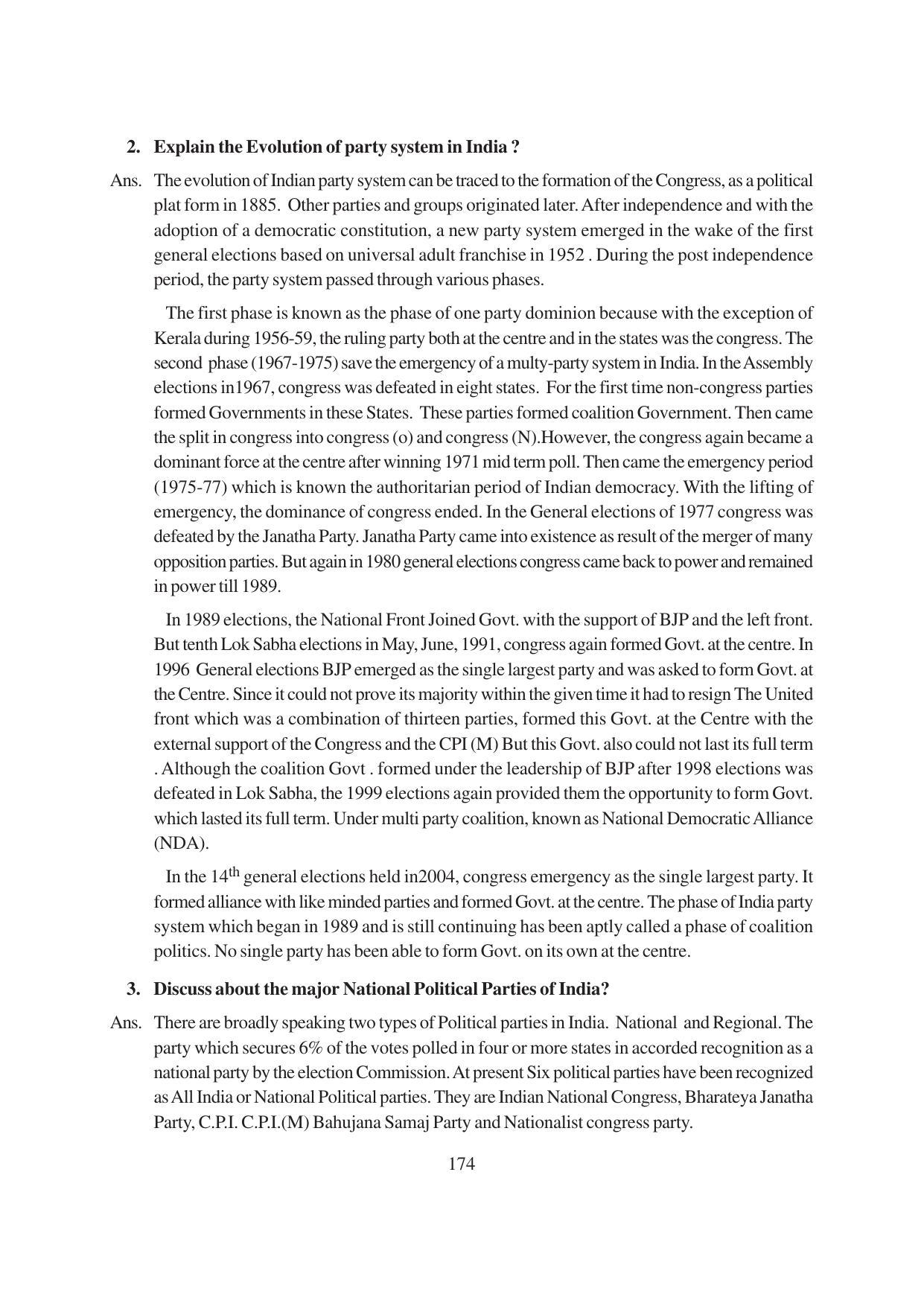 TS SCERT Inter 1st Year Political Science-Book-1 Path 1 (English Medium) Text Book - Page 180