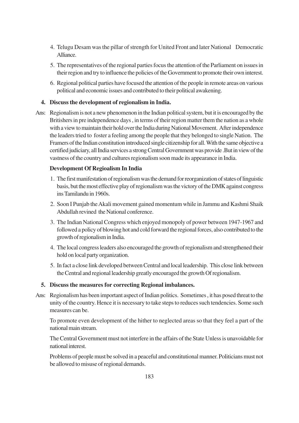 TS SCERT Inter 1st Year Political Science-Book-1 Path 1 (English Medium) Text Book - Page 189
