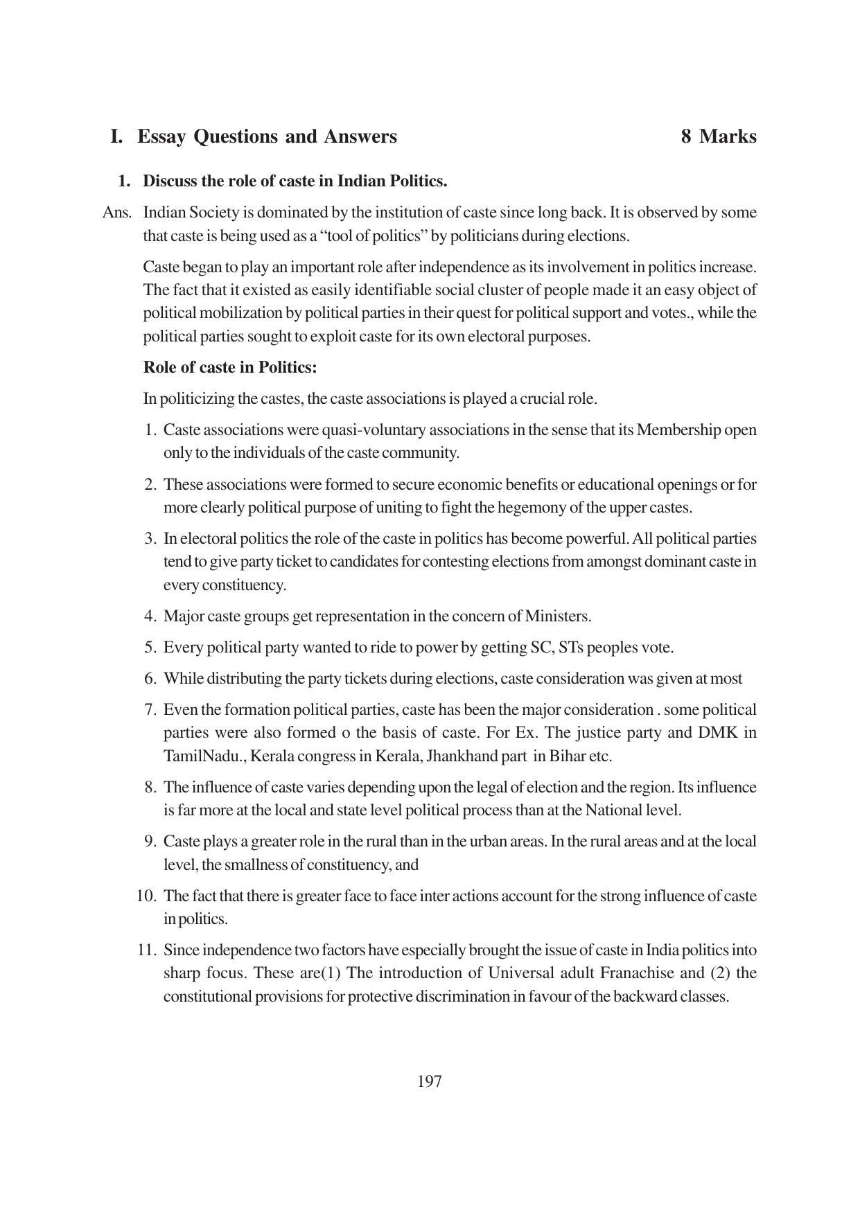 TS SCERT Inter 1st Year Political Science-Book-1 Path 1 (English Medium) Text Book - Page 203