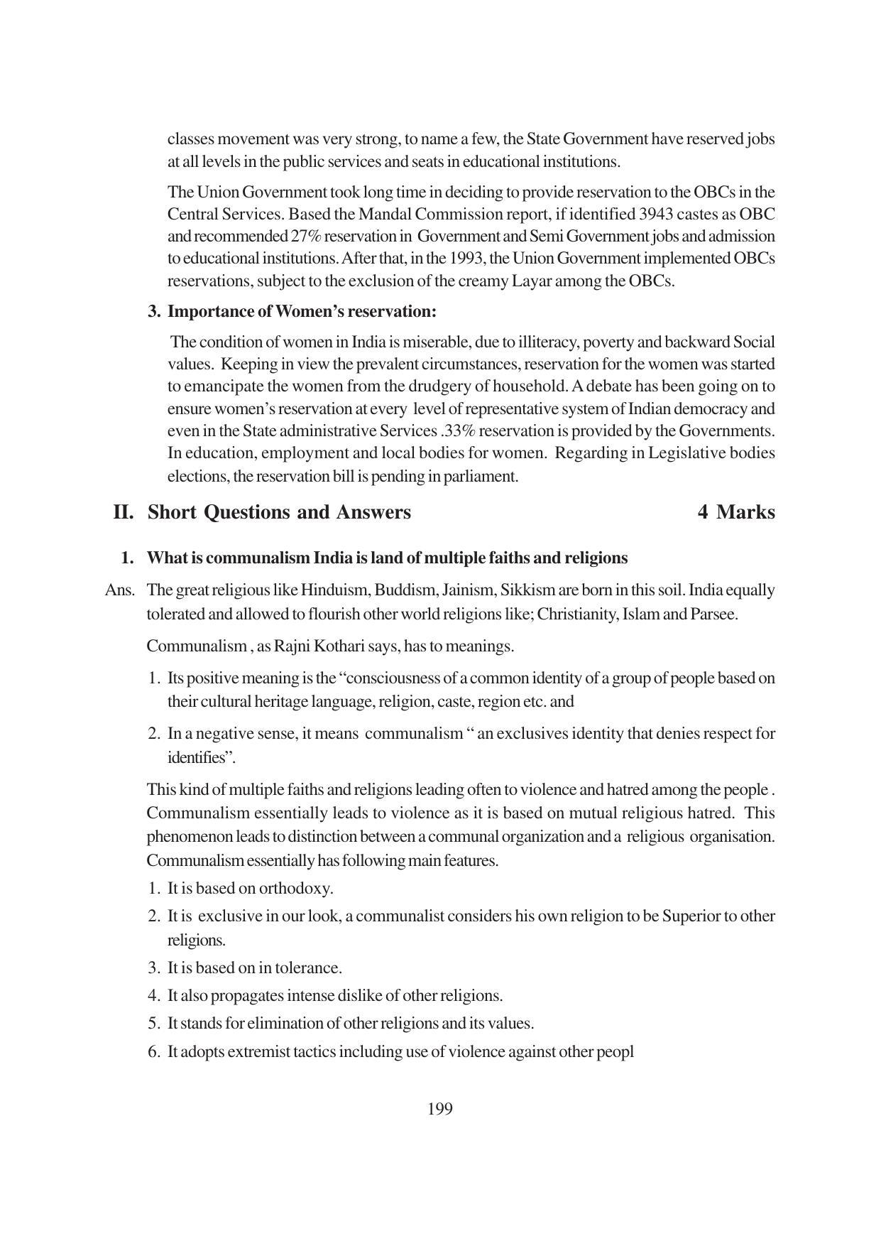 TS SCERT Inter 1st Year Political Science-Book-1 Path 1 (English Medium) Text Book - Page 205