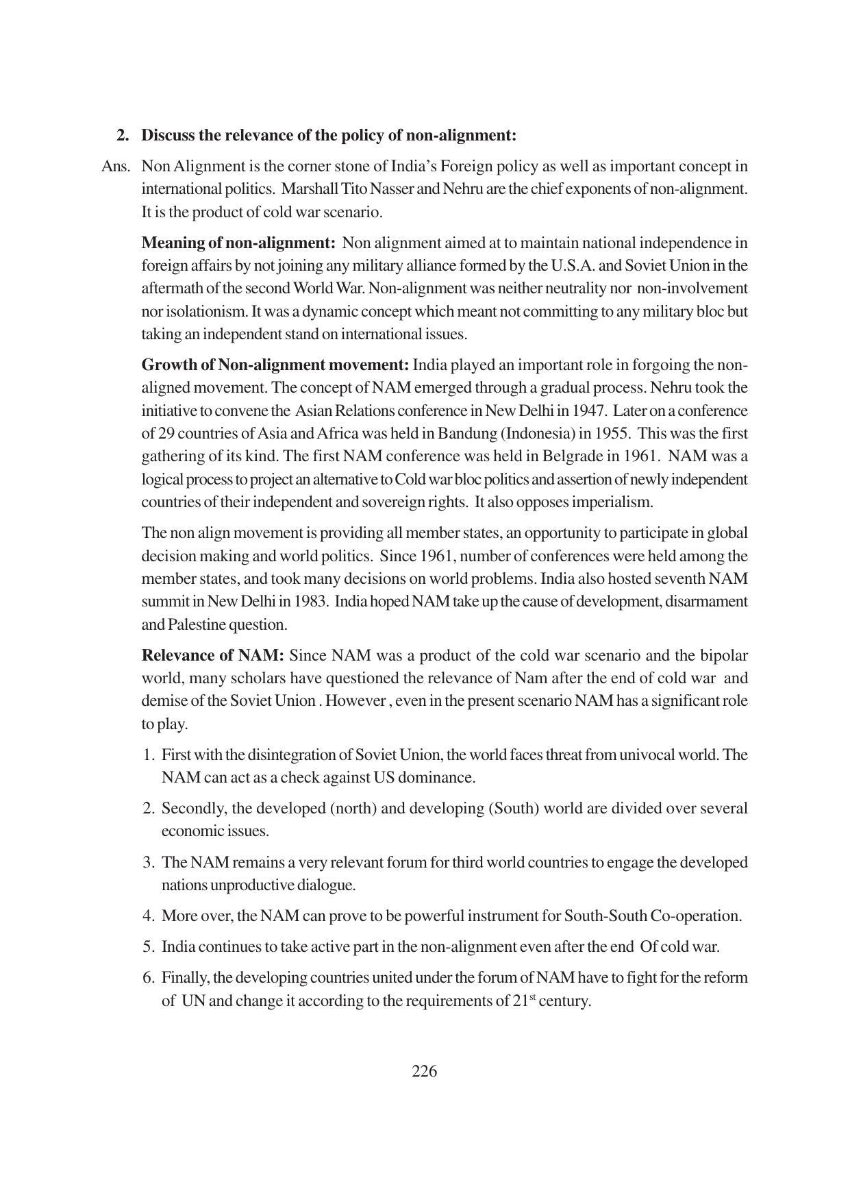 TS SCERT Inter 1st Year Political Science-Book-1 Path 1 (English Medium) Text Book - Page 232