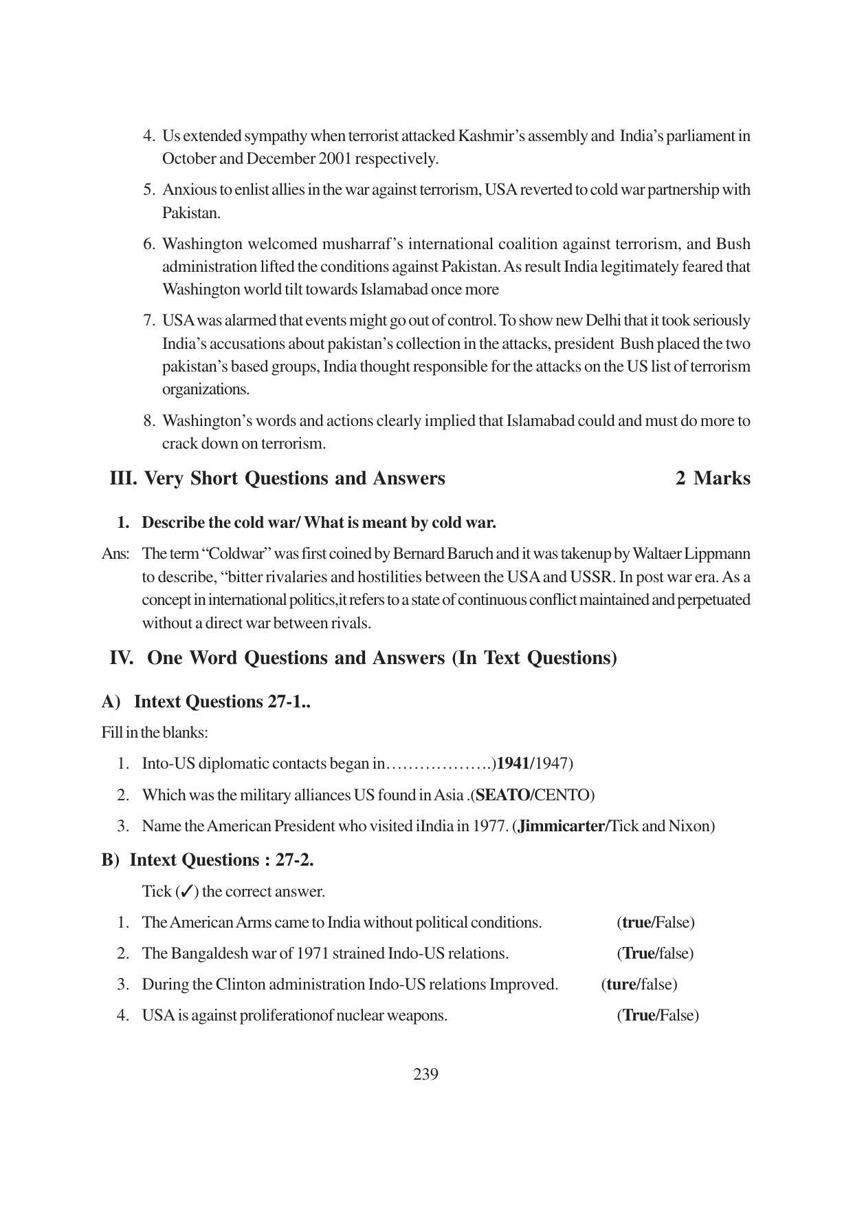 TS SCERT Inter 1st Year Political Science-Book-1 Path 1 (English Medium) Text Book - Page 245