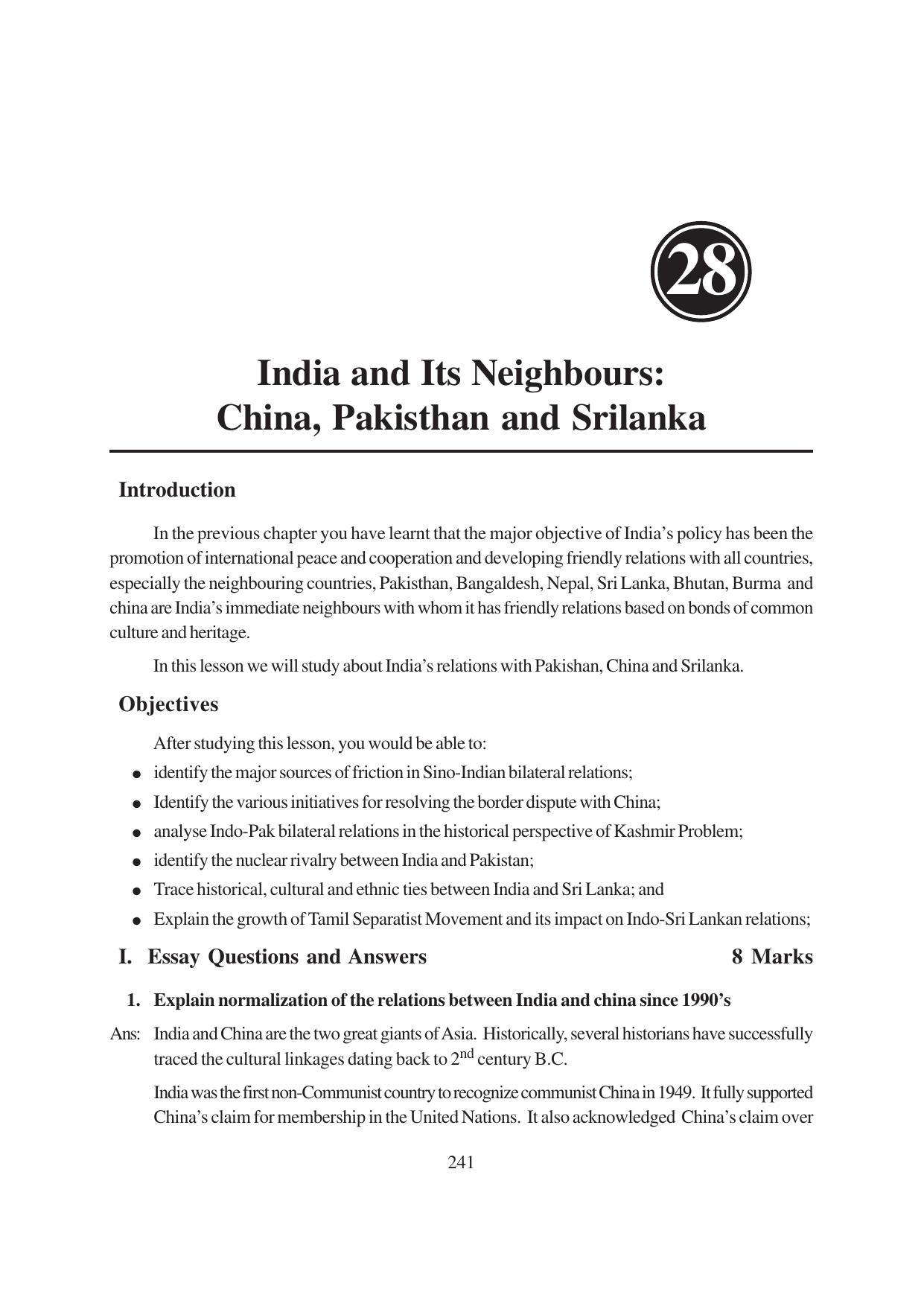 TS SCERT Inter 1st Year Political Science-Book-1 Path 1 (English Medium) Text Book - Page 247