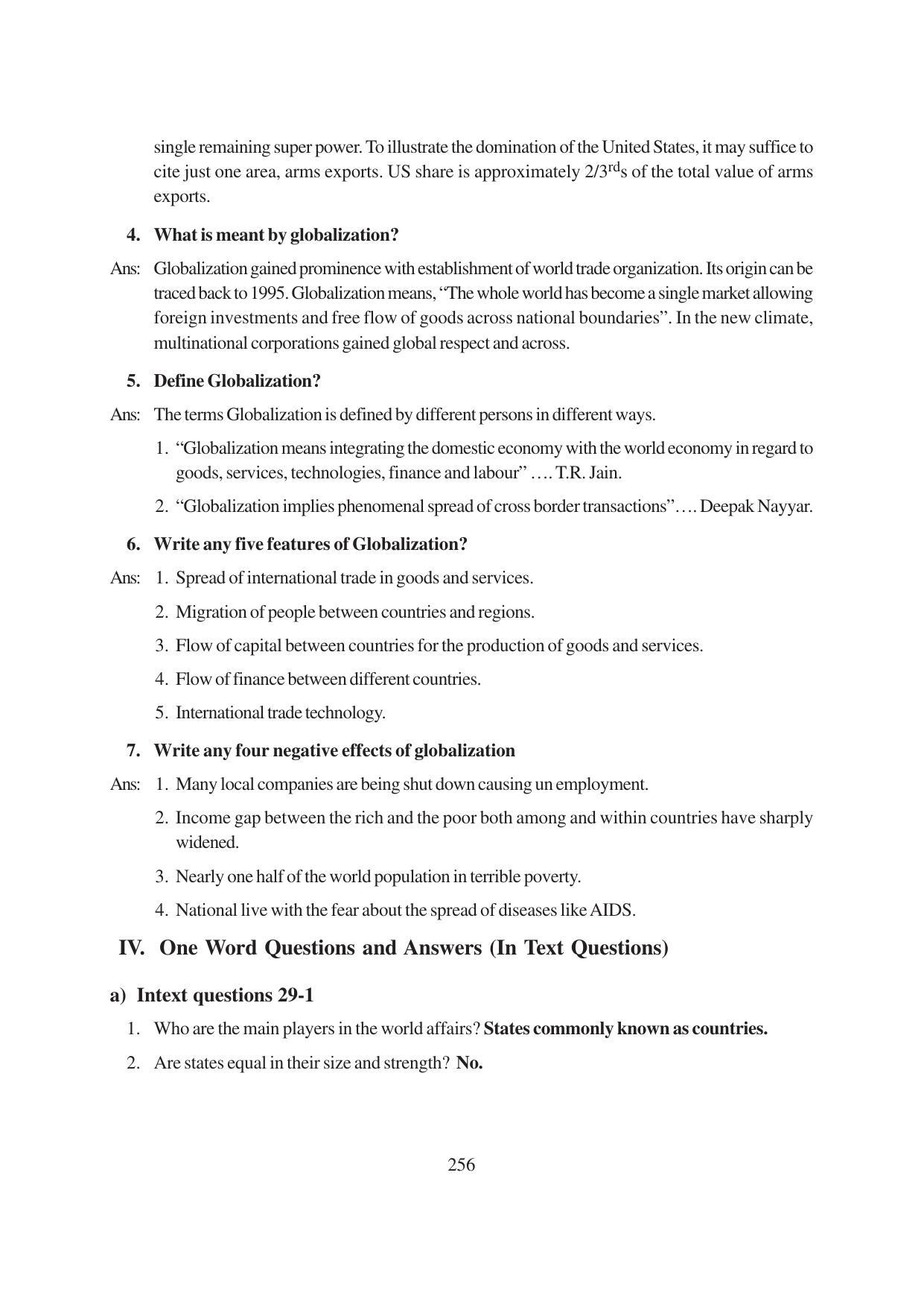 TS SCERT Inter 1st Year Political Science-Book-1 Path 1 (English Medium) Text Book - Page 262