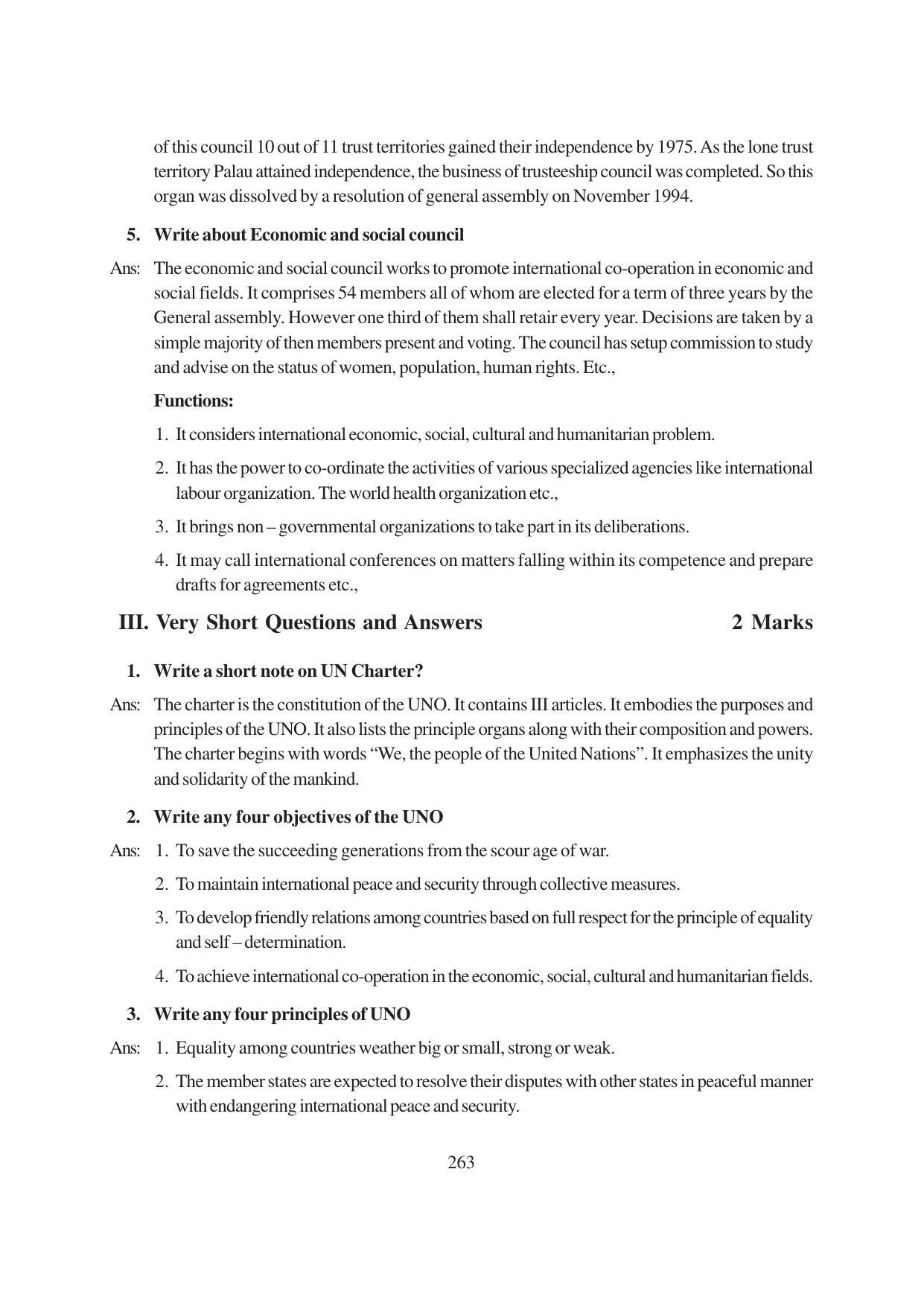 TS SCERT Inter 1st Year Political Science-Book-1 Path 1 (English Medium) Text Book - Page 269