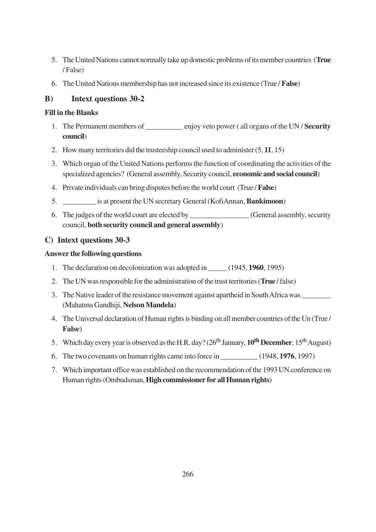 TS SCERT Inter 1st Year Political Science-Book-1 Path 1 (English Medium) Text Book - Page 272