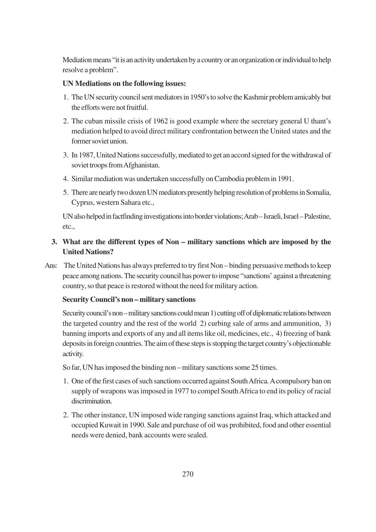 TS SCERT Inter 1st Year Political Science-Book-1 Path 1 (English Medium) Text Book - Page 276