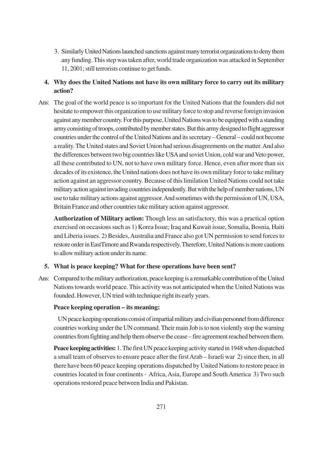 TS SCERT Inter 1st Year Political Science-Book-1 Path 1 (English Medium) Text Book - Page 277