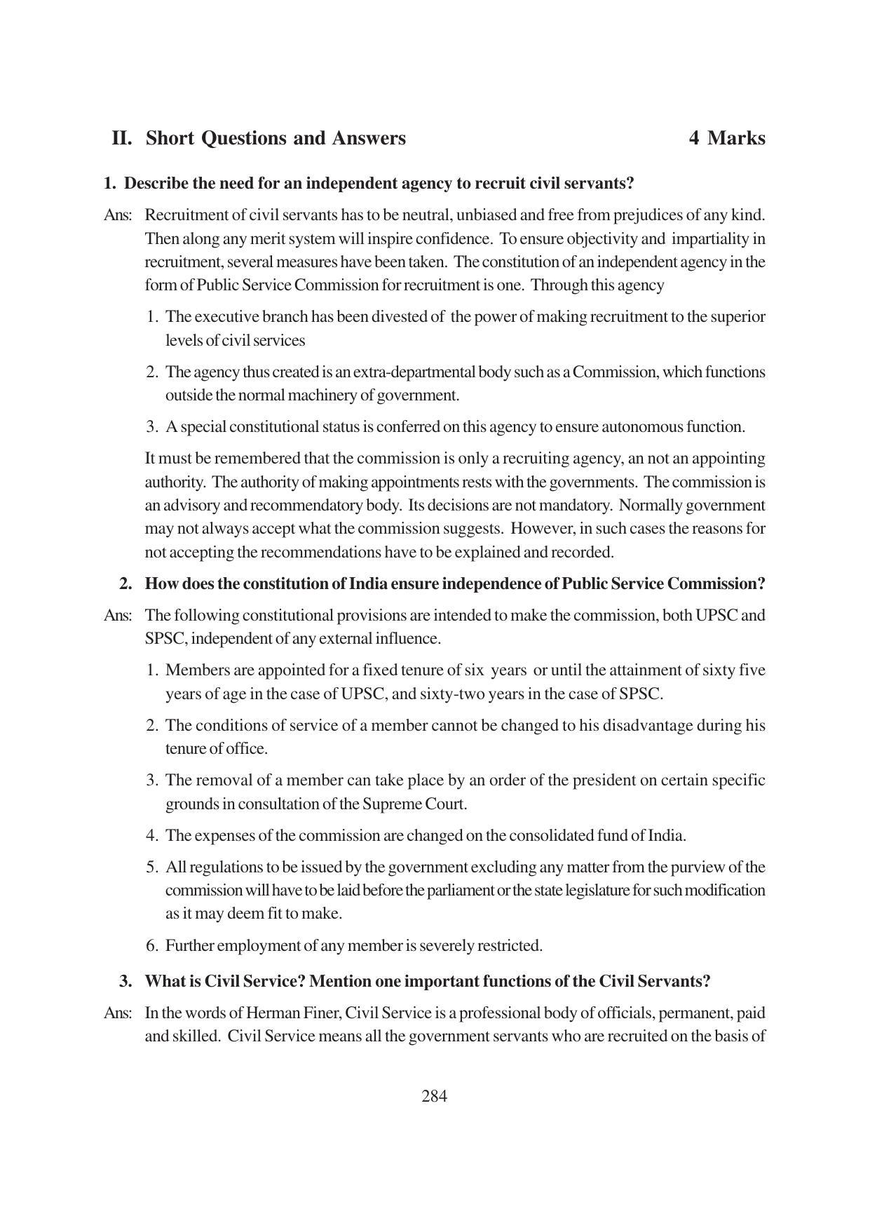 TS SCERT Inter 1st Year Political Science-Book-1 Path 1 (English Medium) Text Book - Page 290