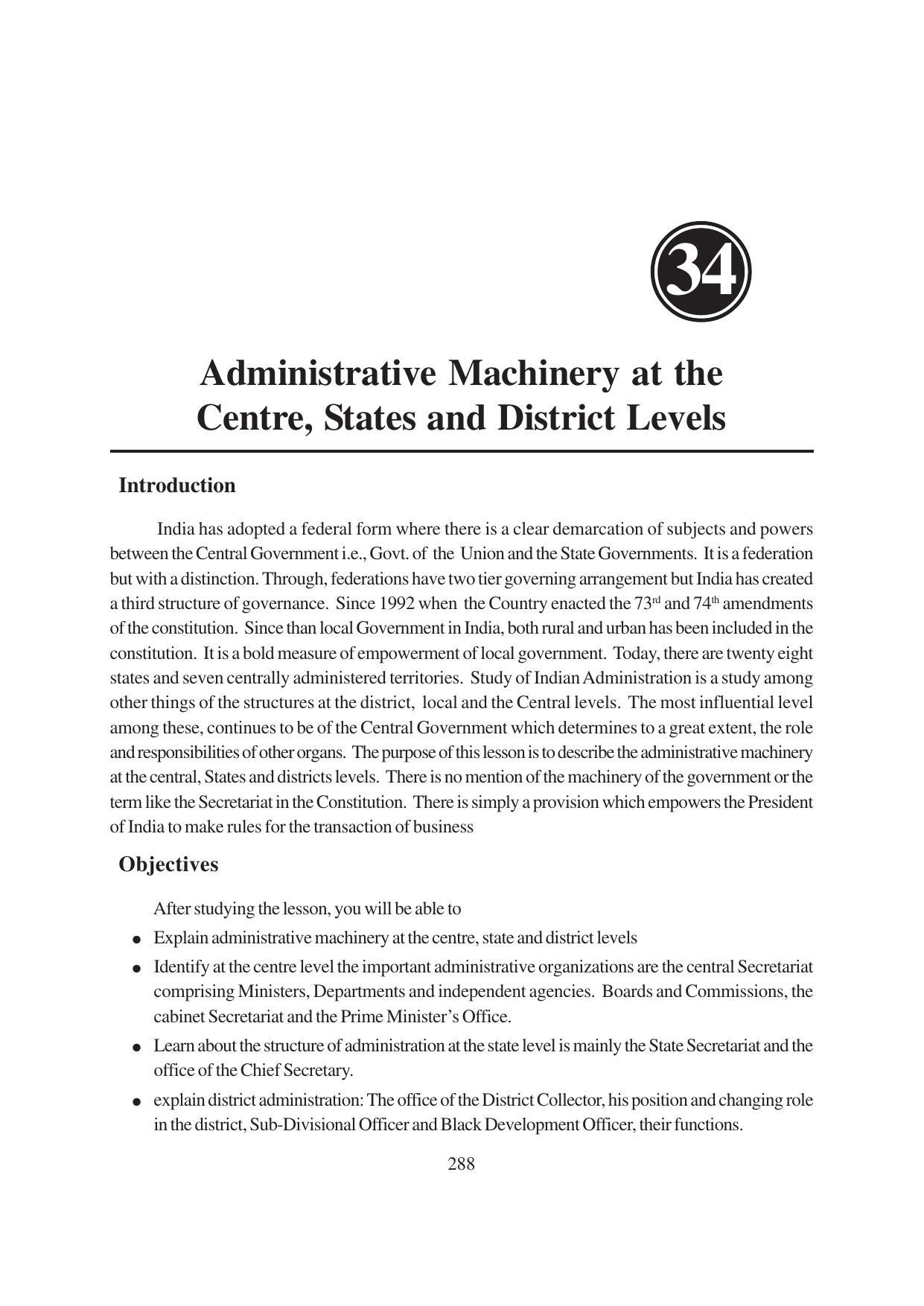 TS SCERT Inter 1st Year Political Science-Book-1 Path 1 (English Medium) Text Book - Page 294