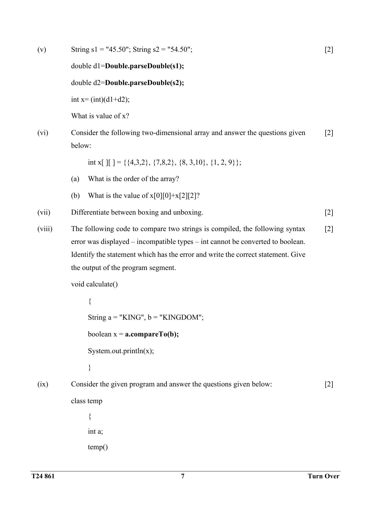 ICSE Class 10 Computer Applications 2024 Question Paper - Page 7