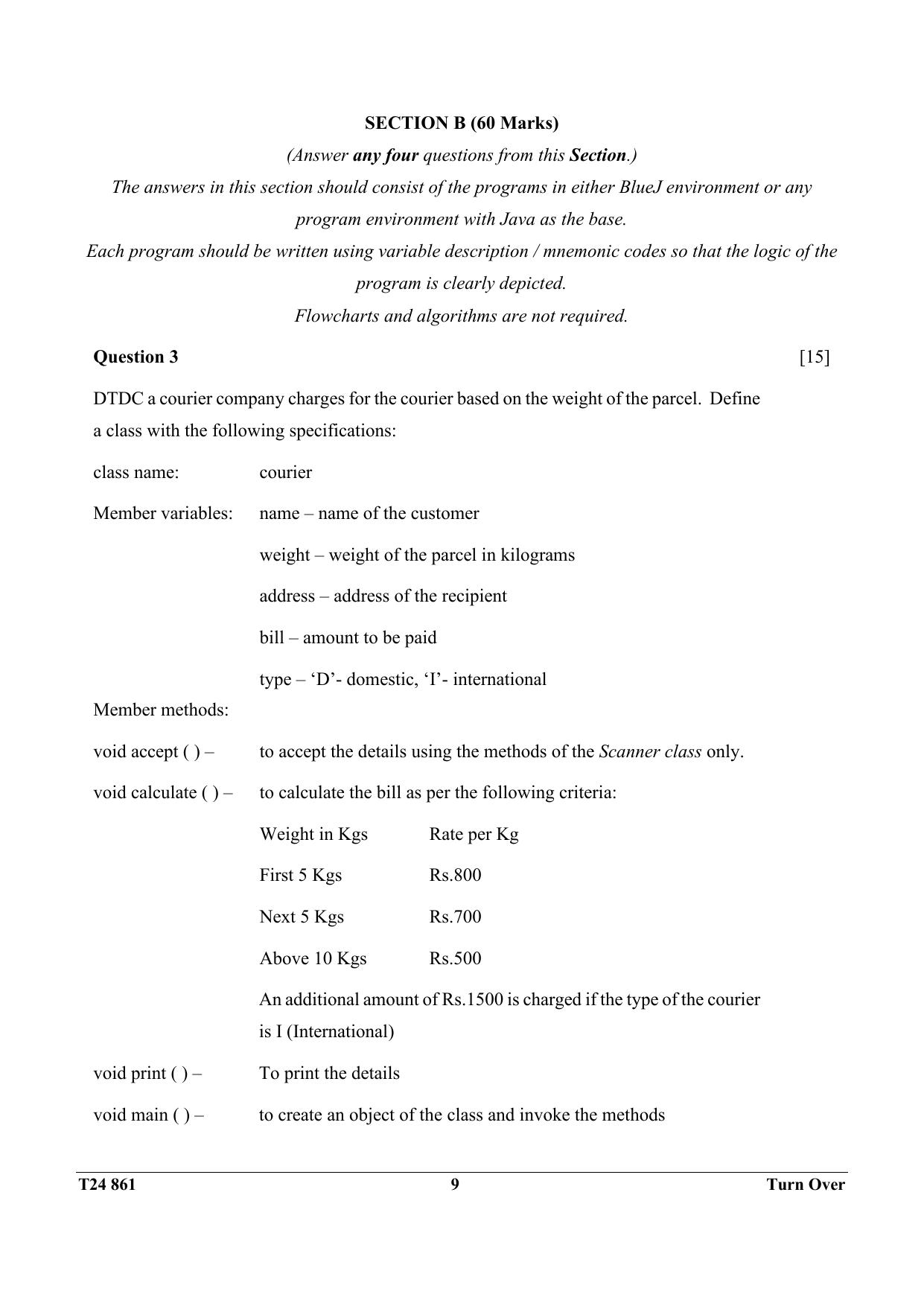 ICSE Class 10 Computer Applications 2024 Question Paper - Page 9