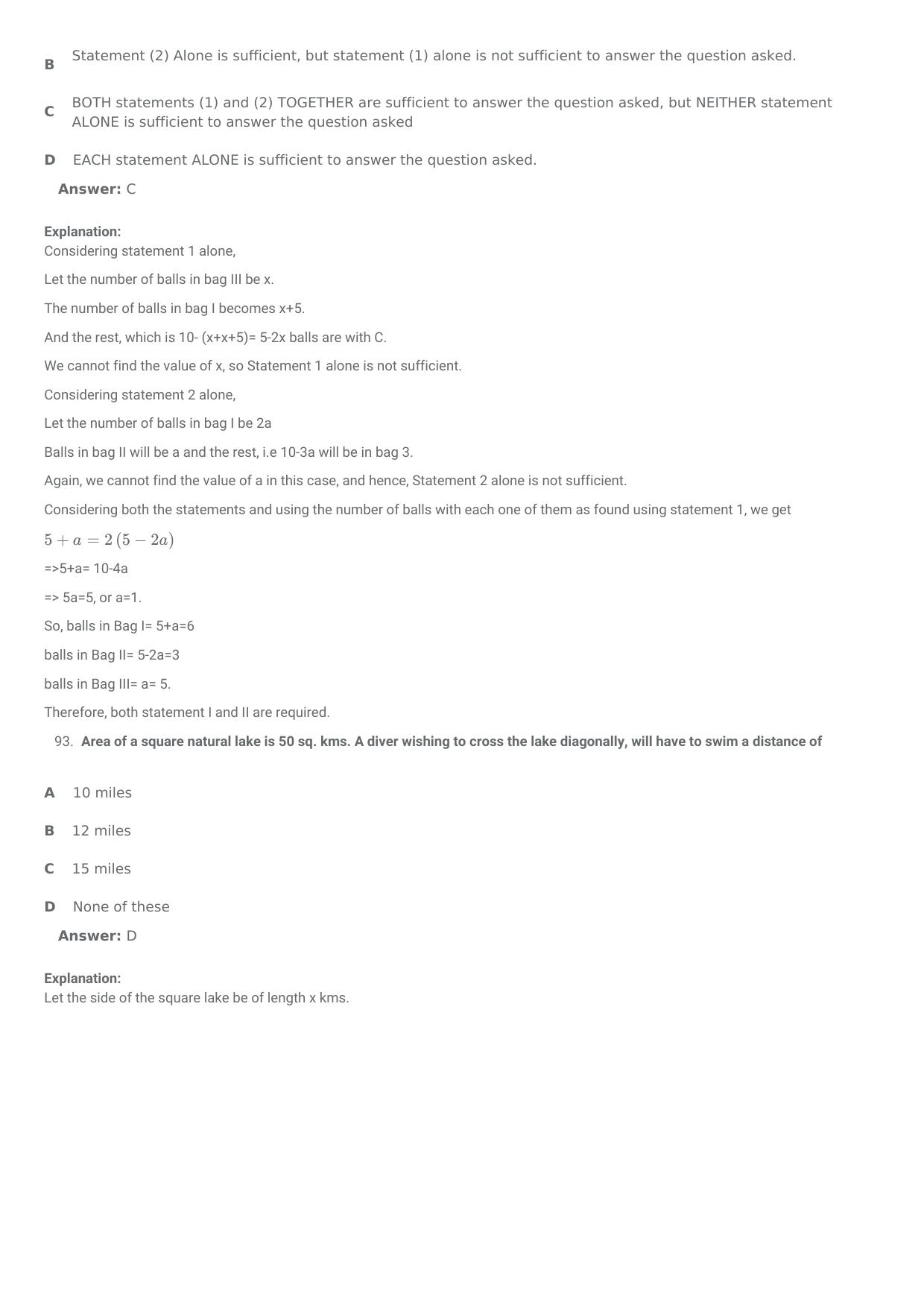 SNAP 2007 Question Paper with Solution - Page 26