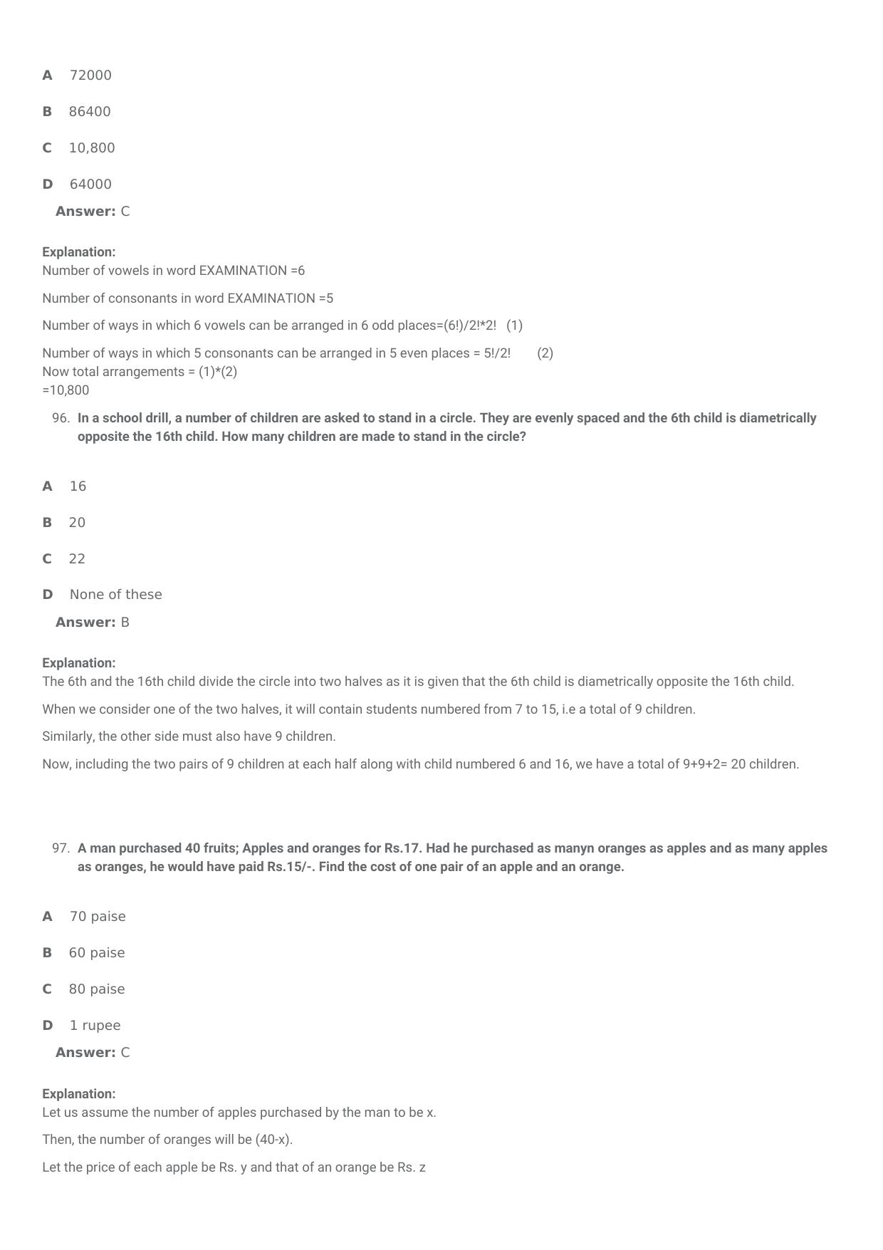 SNAP 2007 Question Paper with Solution - Page 28