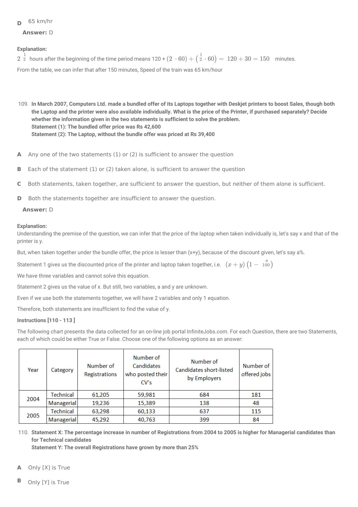 SNAP 2007 Question Paper with Solution - Page 36