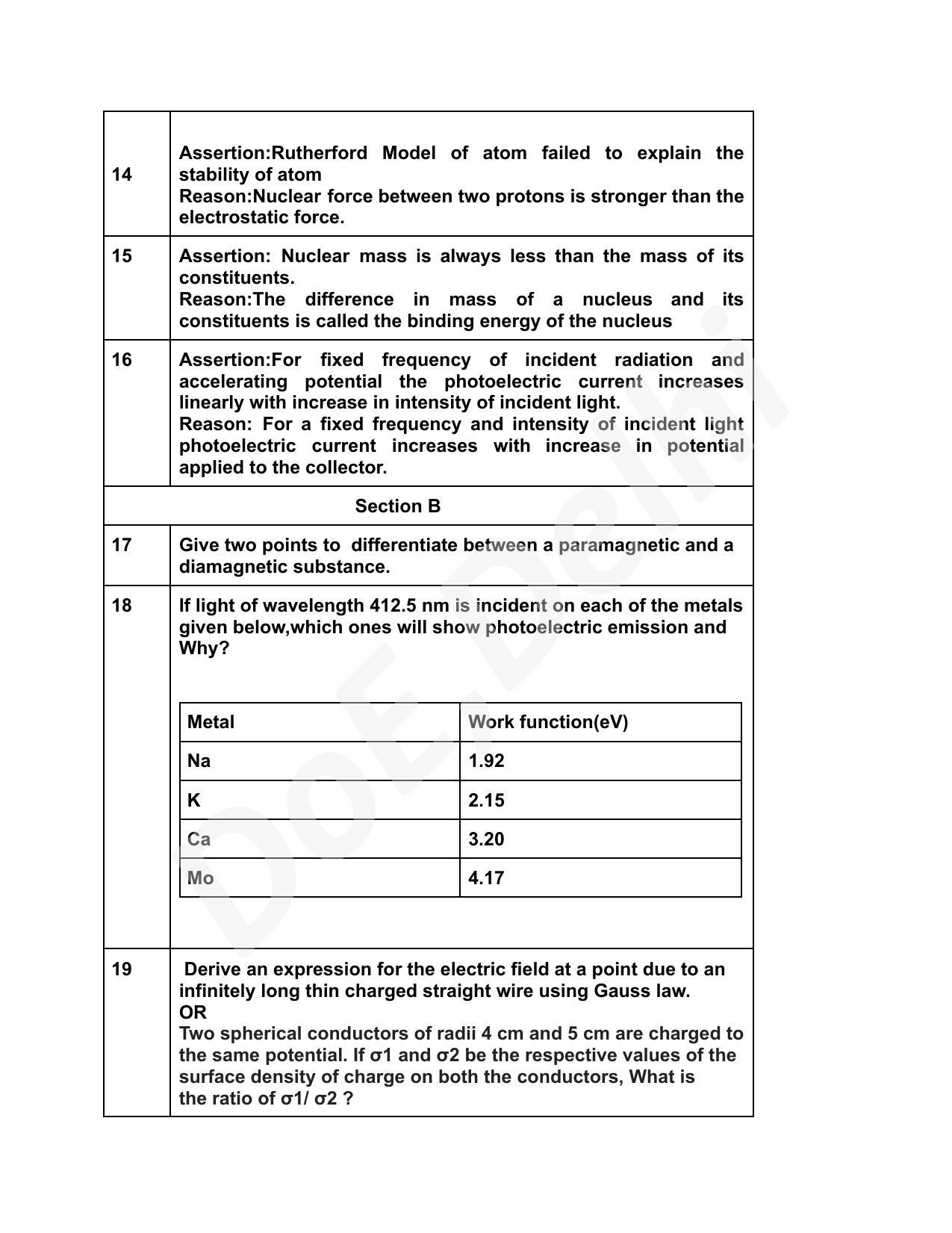 Edudel Class 12 Physics (English) Practice Papers-2 (2023-24) - Page 4