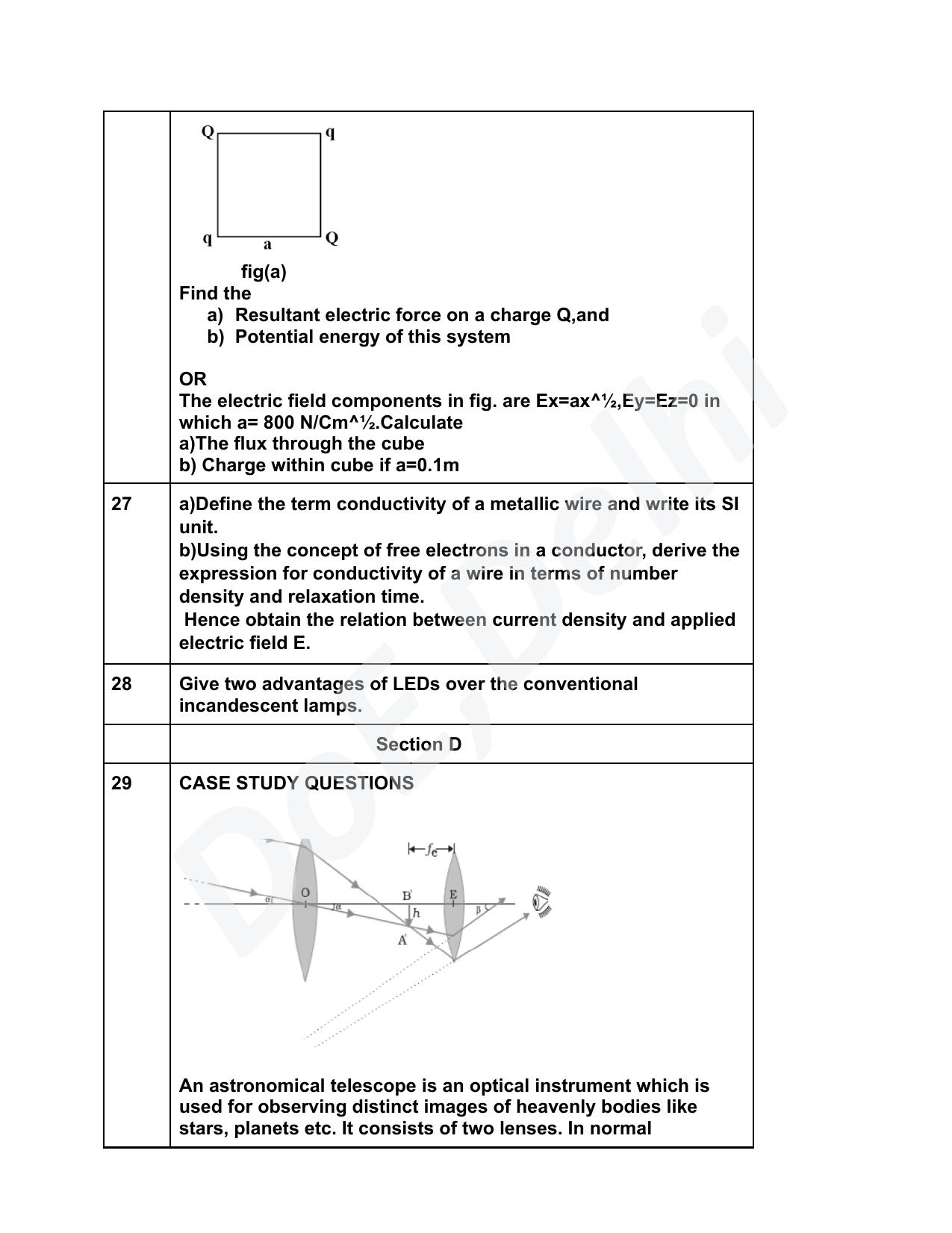 Edudel Class 12 Physics (English) Practice Papers-2 (2023-24) - Page 6