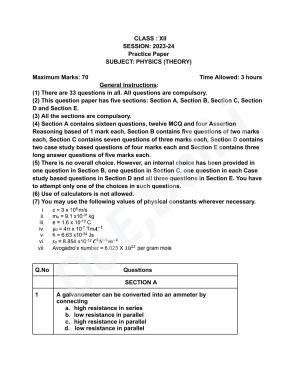 Edudel Class 12 Physics (English) Practice Papers-2 (2023-24)