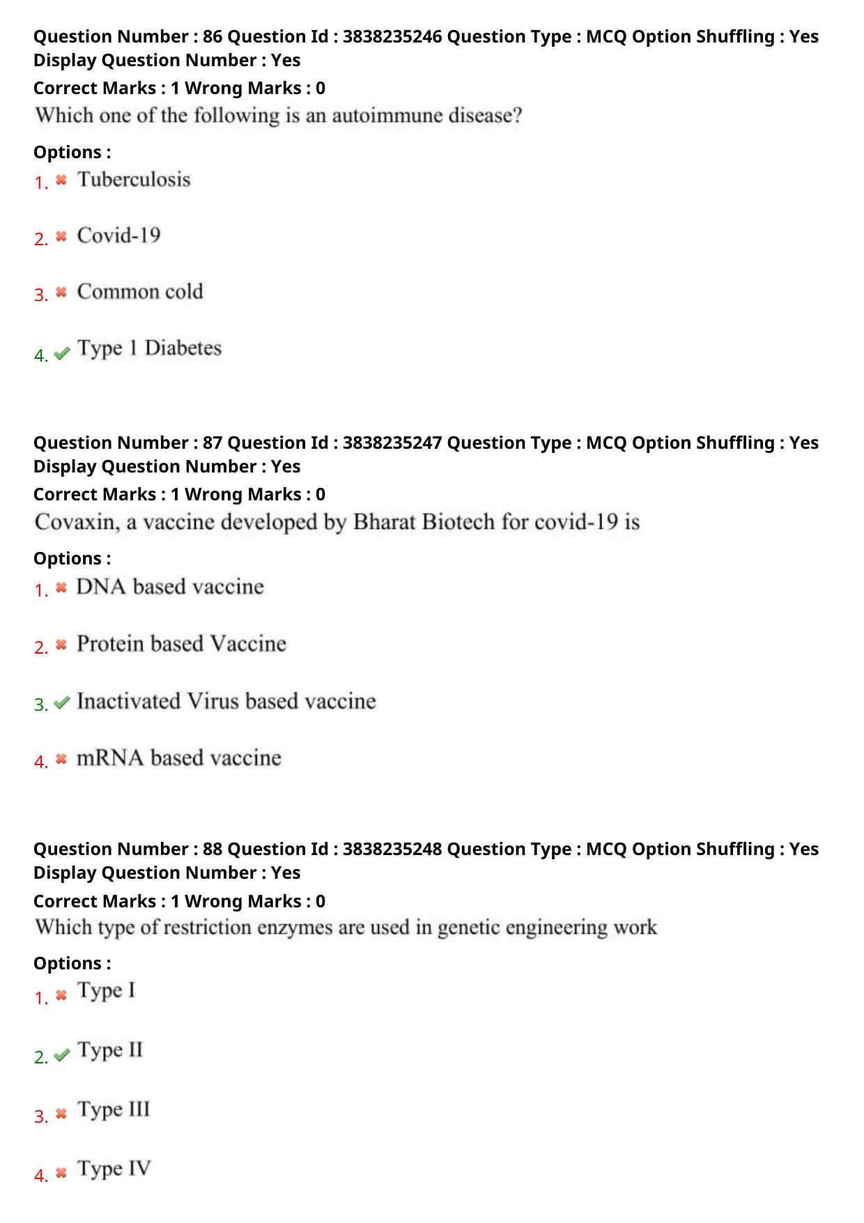 TS PGECET 2024: Bio-Technology Question Papers with Answer - Page 34