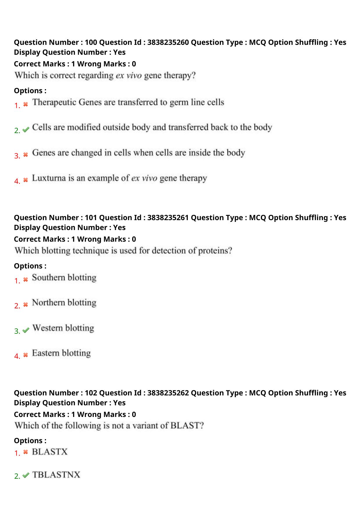 TS PGECET 2024: Bio-Technology Question Papers with Answer - Page 39