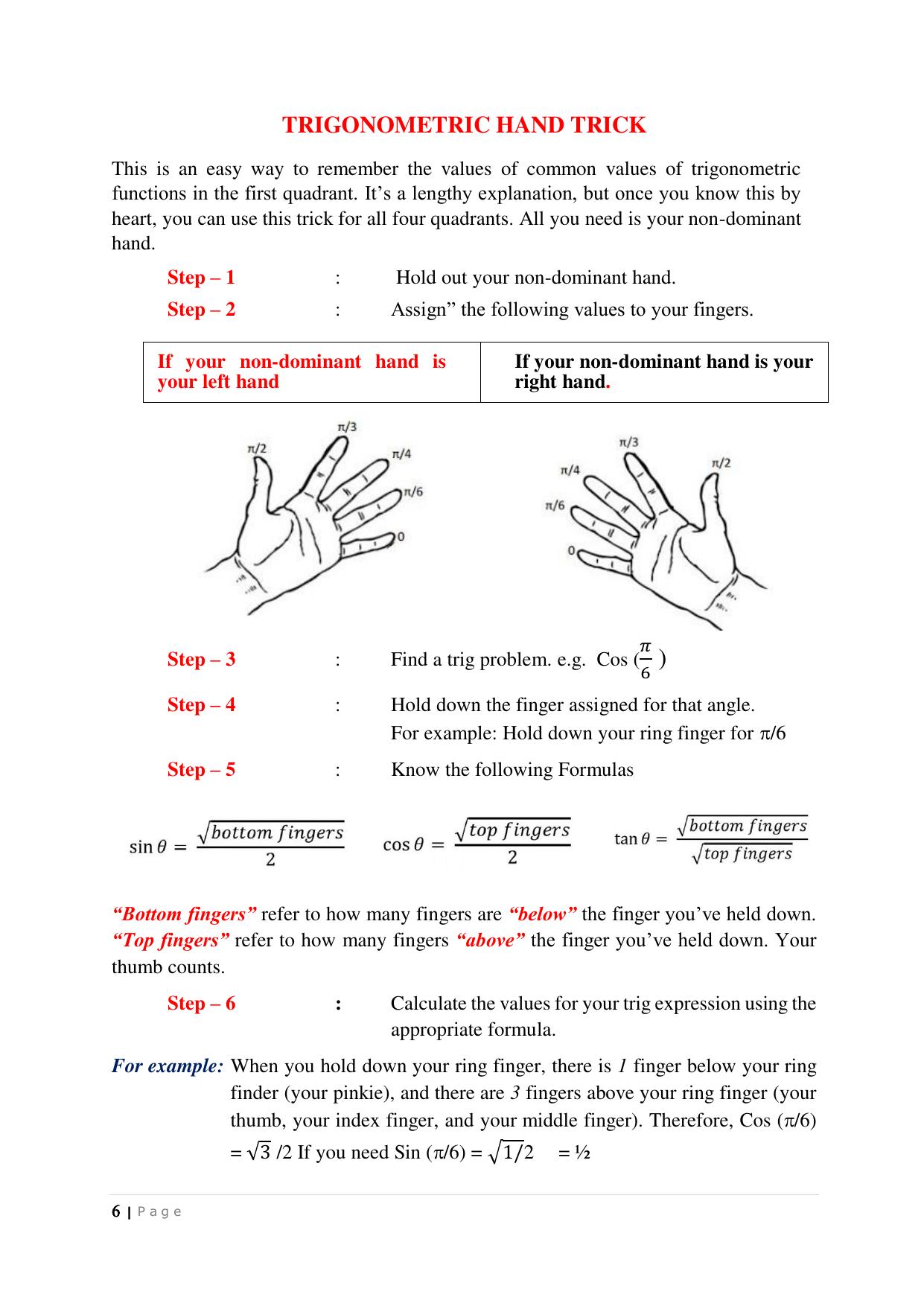 JKBOSE Class 10 Maths: CHAPTER 8 Trigonometry Question Bank - Page 6