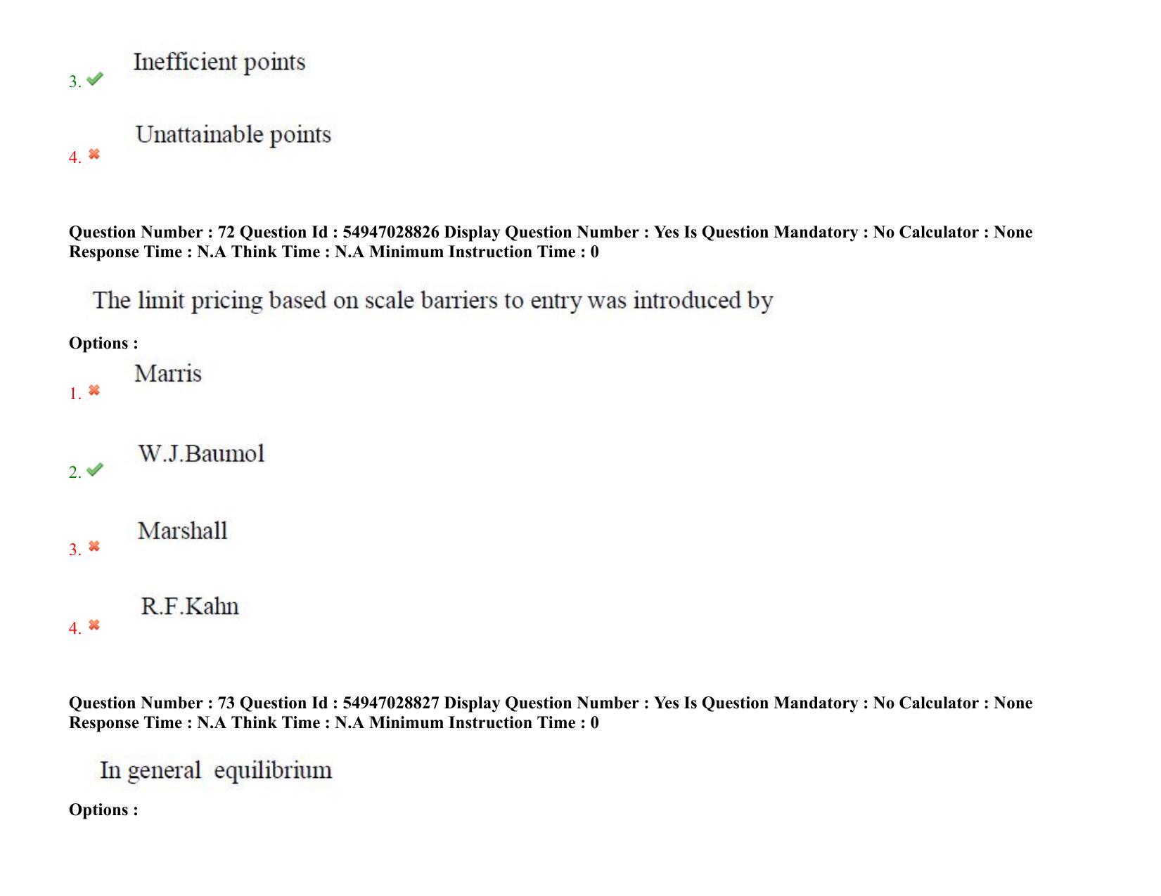 AP RCET 2022: Economics - 19-10-2022 (Wednesday) Session-II Question Paper With keys - Page 57