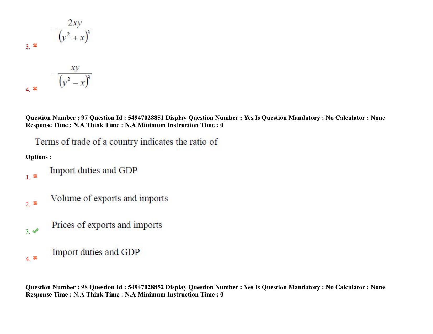AP RCET 2022: Economics - 19-10-2022 (Wednesday) Session-II Question Paper With keys - Page 72
