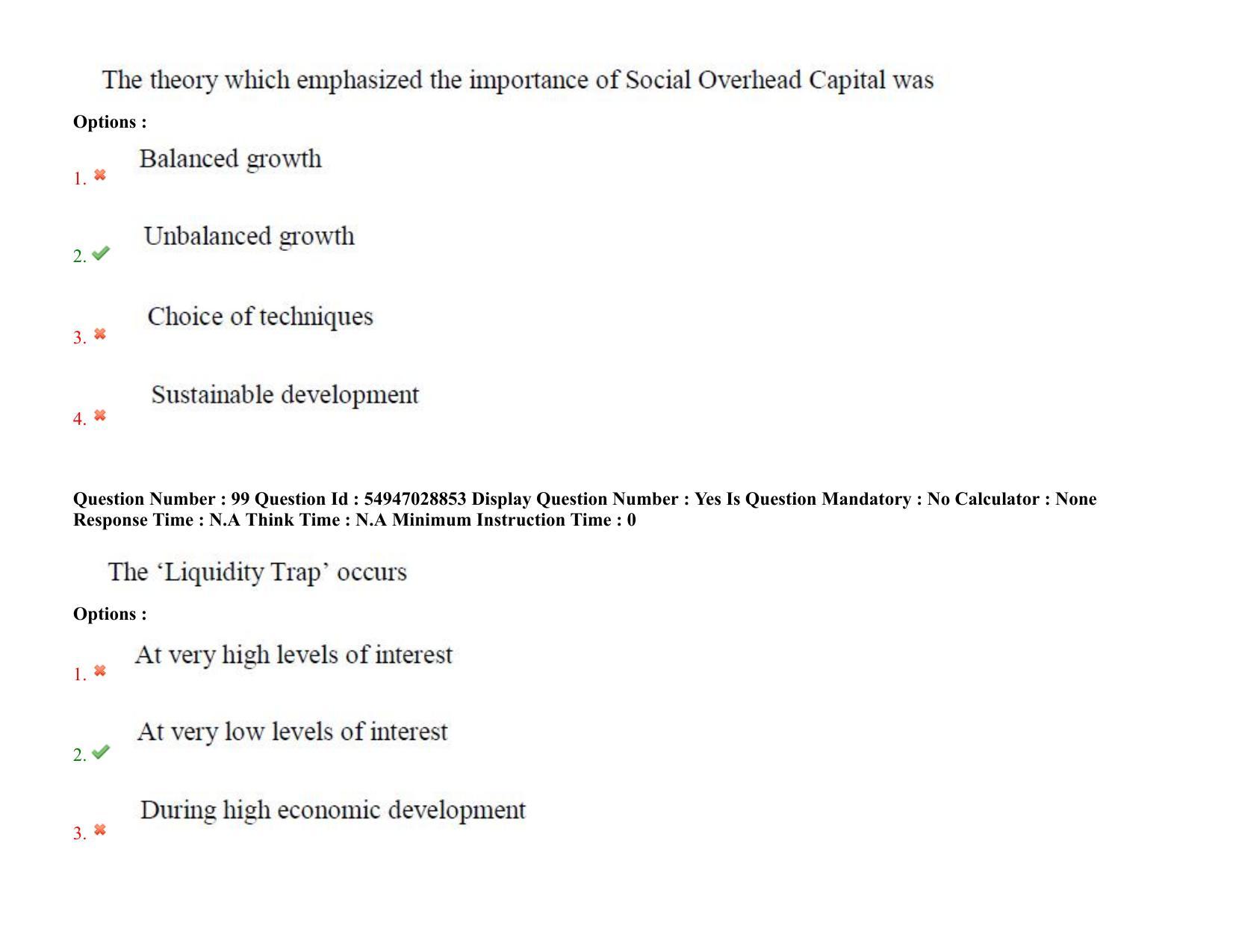 AP RCET 2022: Economics - 19-10-2022 (Wednesday) Session-II Question Paper With keys - Page 73