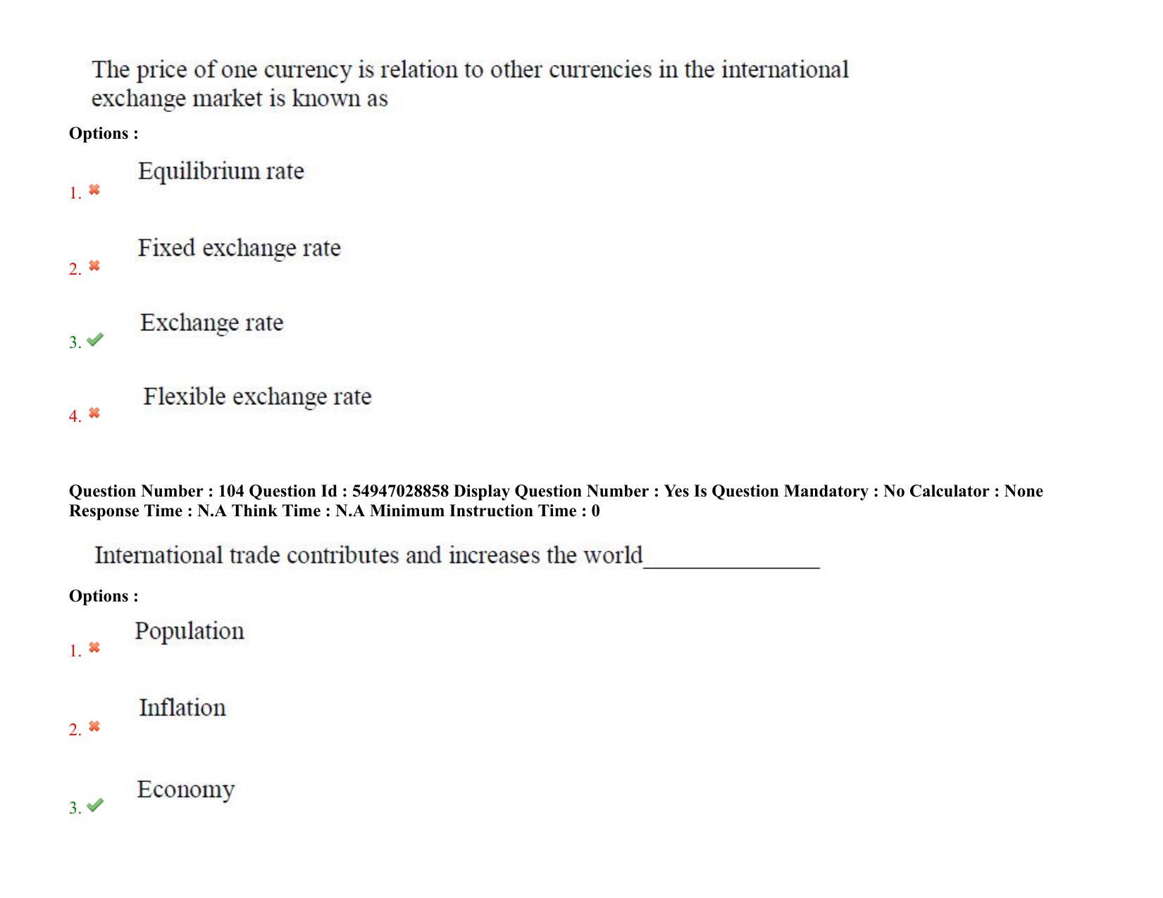 AP RCET 2022: Economics - 19-10-2022 (Wednesday) Session-II Question Paper With keys - Page 76