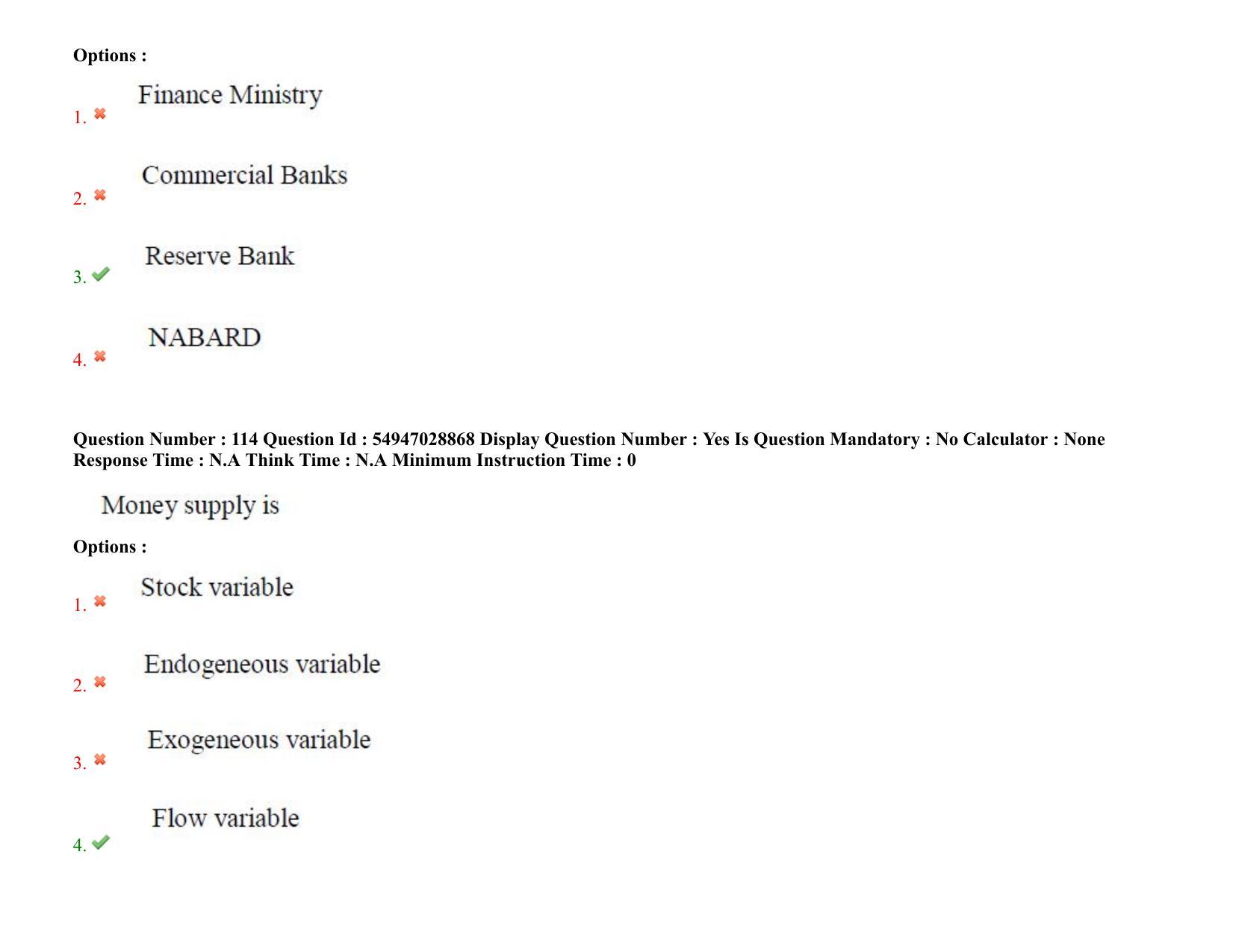 AP RCET 2022: Economics - 19-10-2022 (Wednesday) Session-II Question Paper With keys - Page 82