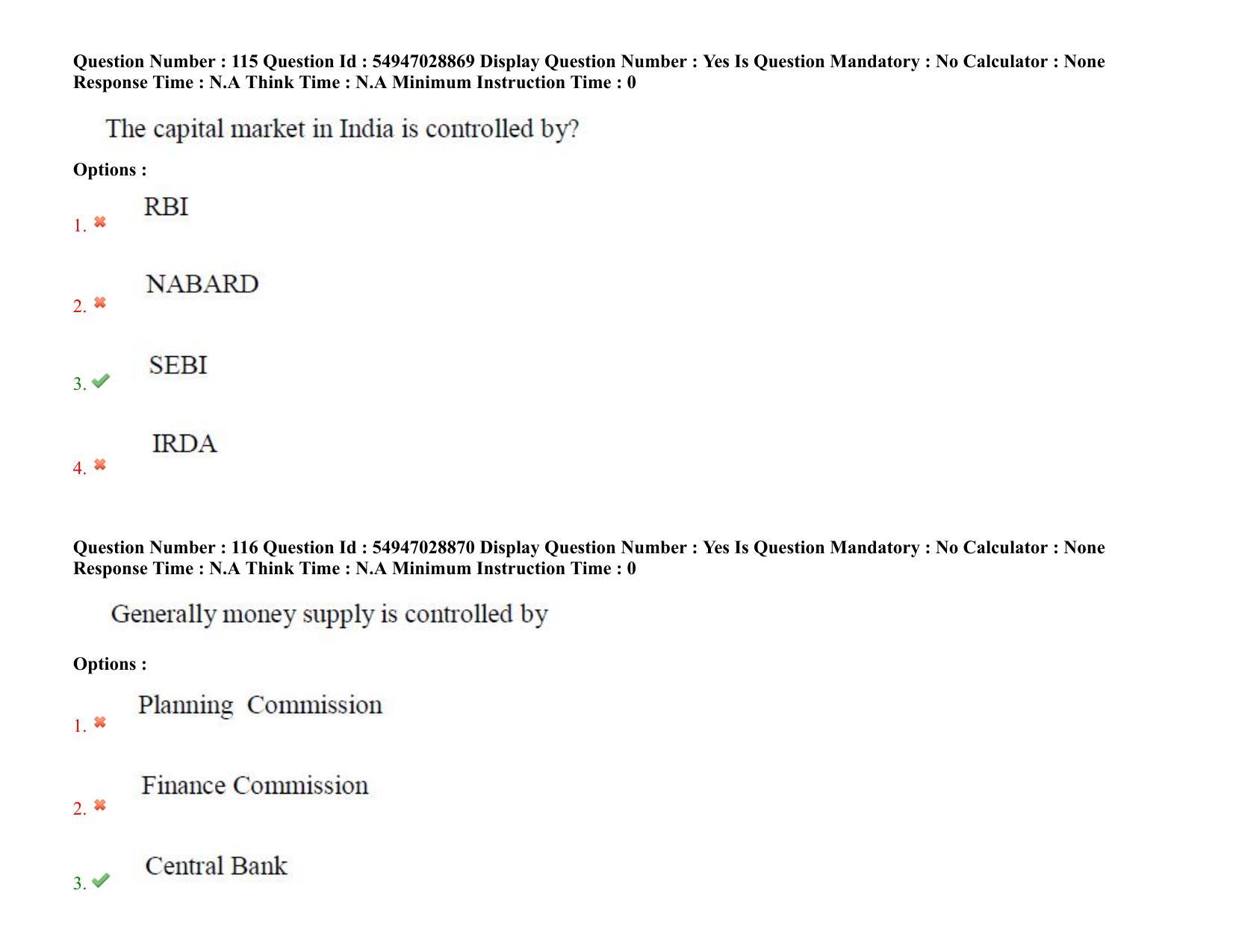 AP RCET 2022: Economics - 19-10-2022 (Wednesday) Session-II Question Paper With keys - Page 83