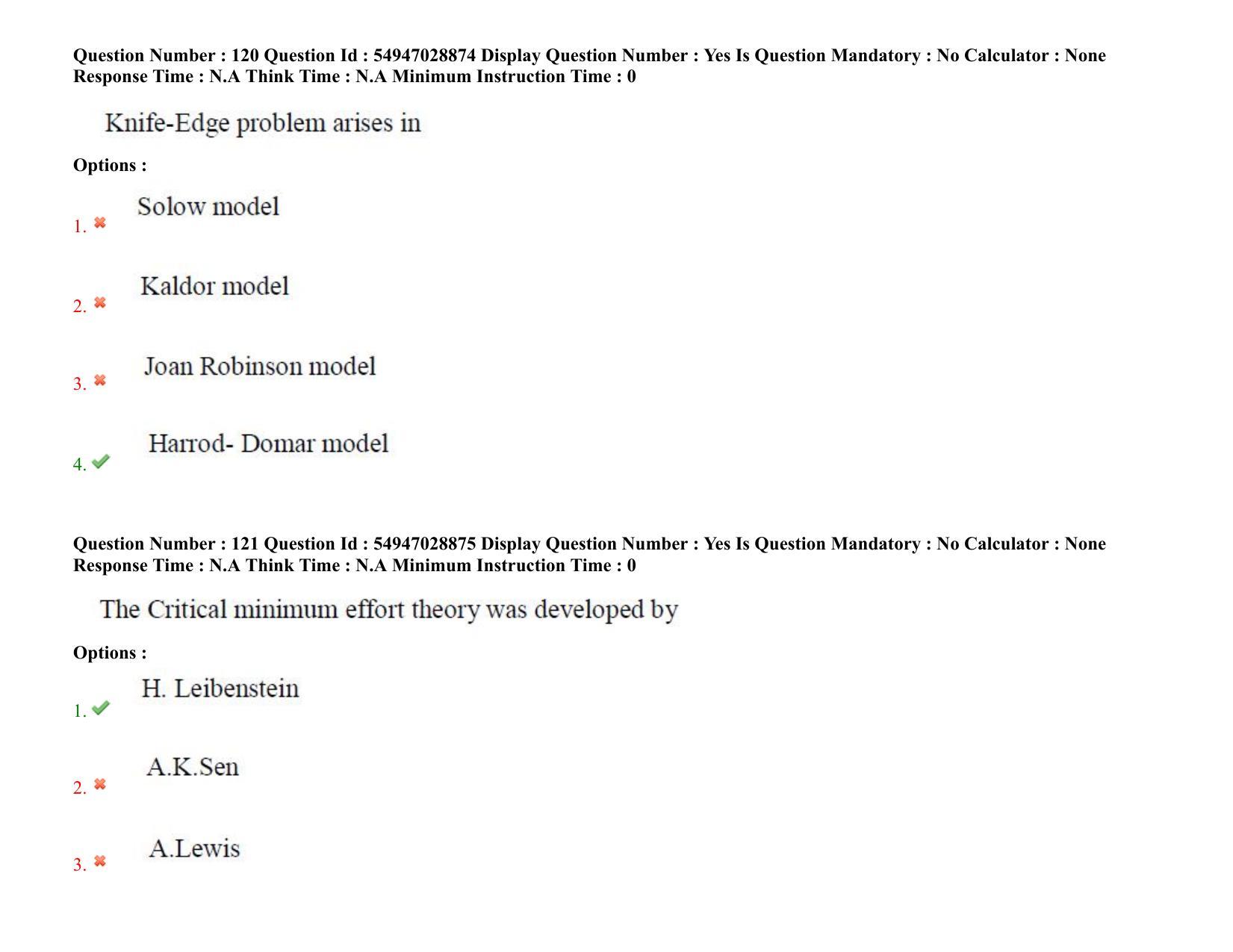 AP RCET 2022: Economics - 19-10-2022 (Wednesday) Session-II Question Paper With keys - Page 86