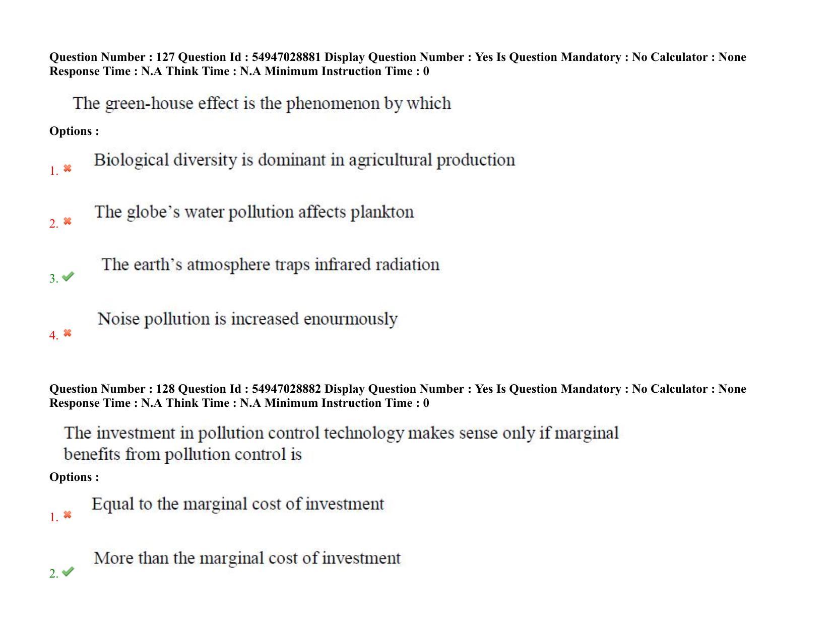 AP RCET 2022: Economics - 19-10-2022 (Wednesday) Session-II Question Paper With keys - Page 90