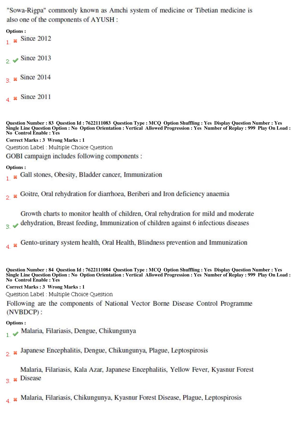 BHU RET Swasthavritta & Yoga 2019 Question Paper  - Page 37